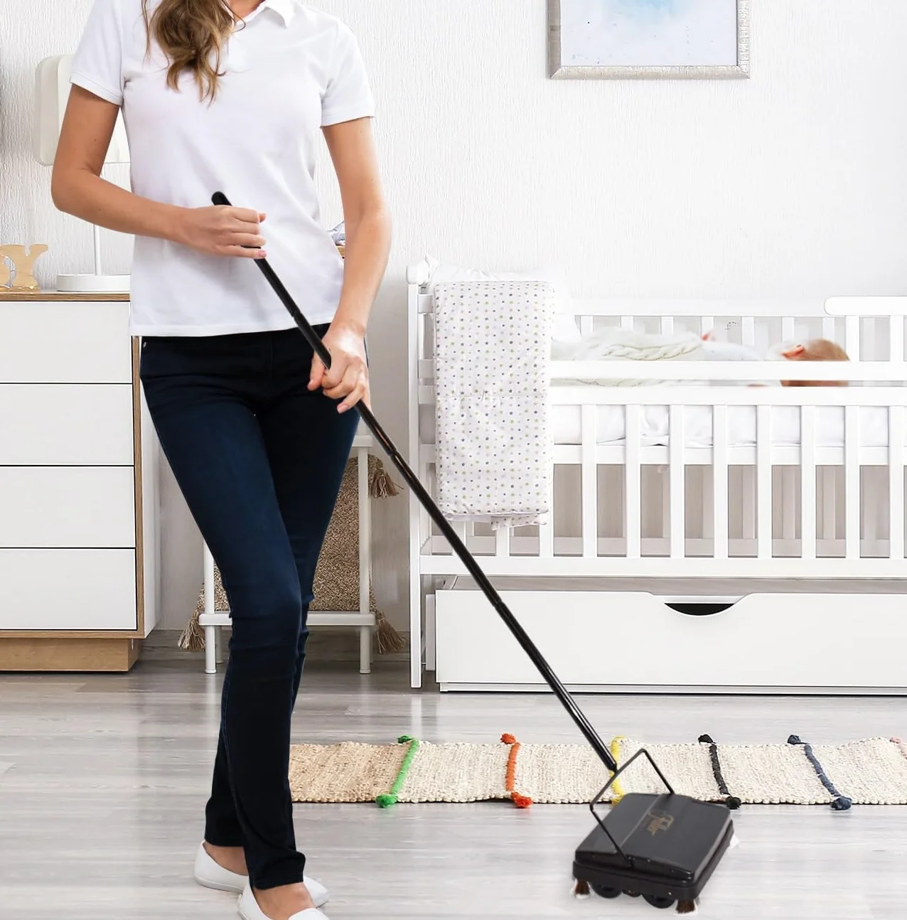 Fuller Brush 17032 Balai électrostatique pour Tapis et sols – Chemin de Nettoyage – 22,9 cm – Léger – Idéal pour Les saletés salissantes – Fonctionne sur Les Tapis et Les sols durs – Violet