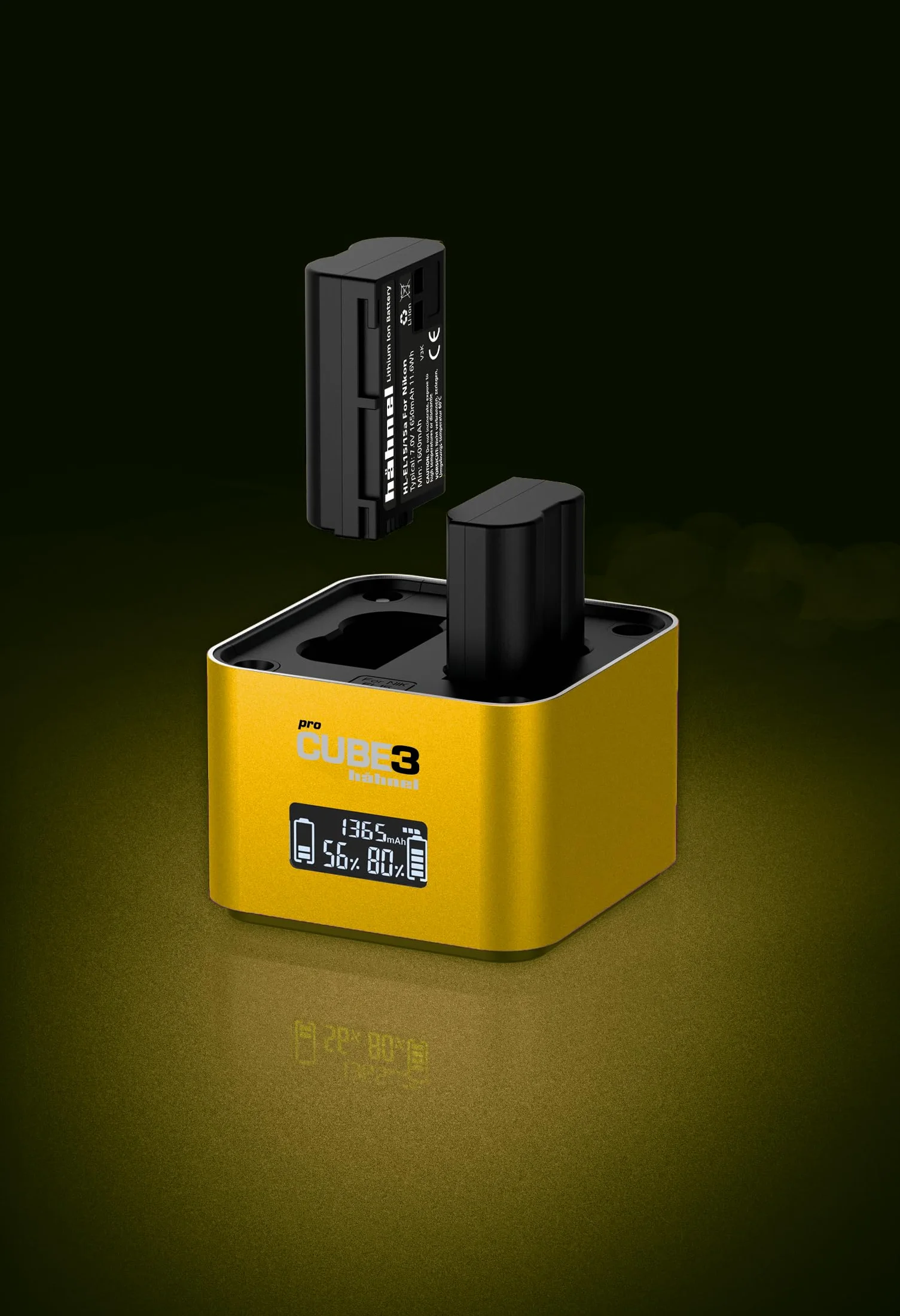 Hähnel - ProCube3 - Do Nikon - Ładowarka Duo DSLR - Szybsze ładowanie - Wejście USB typu C