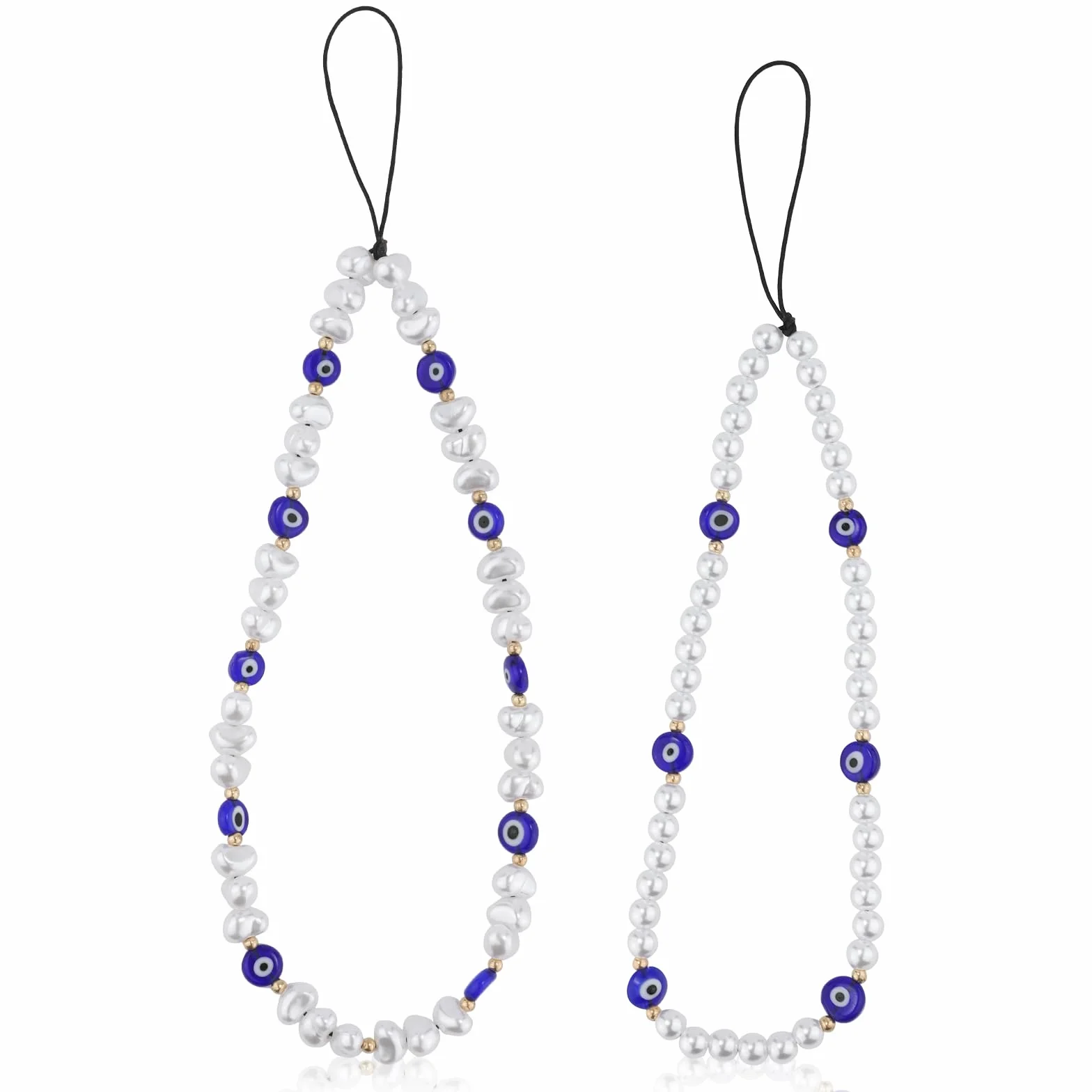 2 szt. Koralik Phone Charm, Okragle o Specjalnym Ksztalcie Koralik Phone Lanyard Zapobiegajace Zgubieniu Pasek na Nadgarstek do Telefonu Uroczy Brelok do Telefonu dla Mezczyzn Kobiet Par