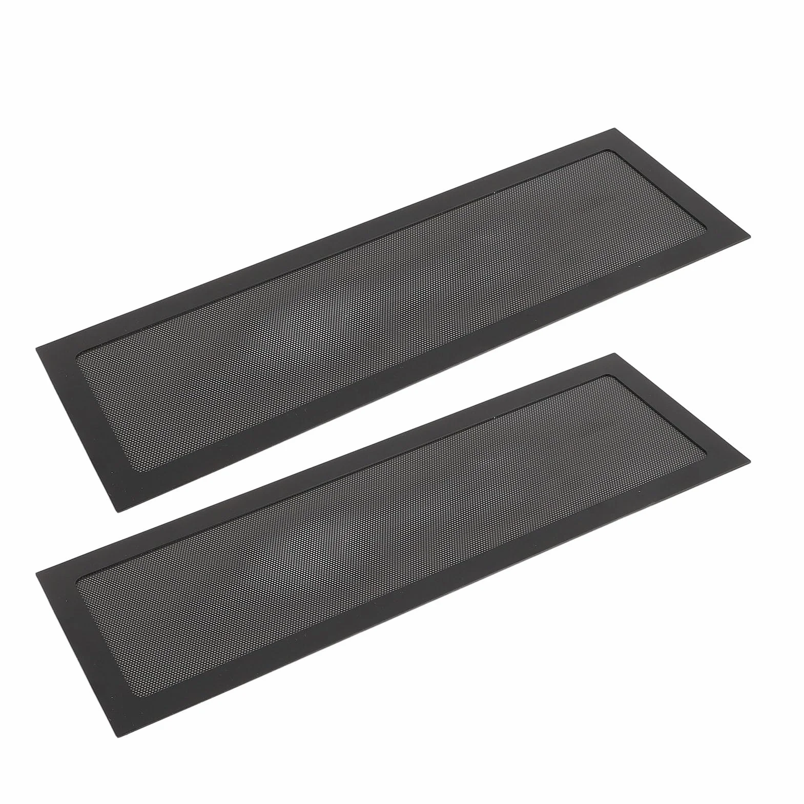360x120mm DIY Obudowa PC Filtr Siatkowy Przeciwpyłowy, Pyłoszczelna Osłona Filtra Siatkowego z PCV z Paskiem Magnetycznym, 2 szt. Wentylator Chłodnicy Komputerowej Pokrywa Filtra