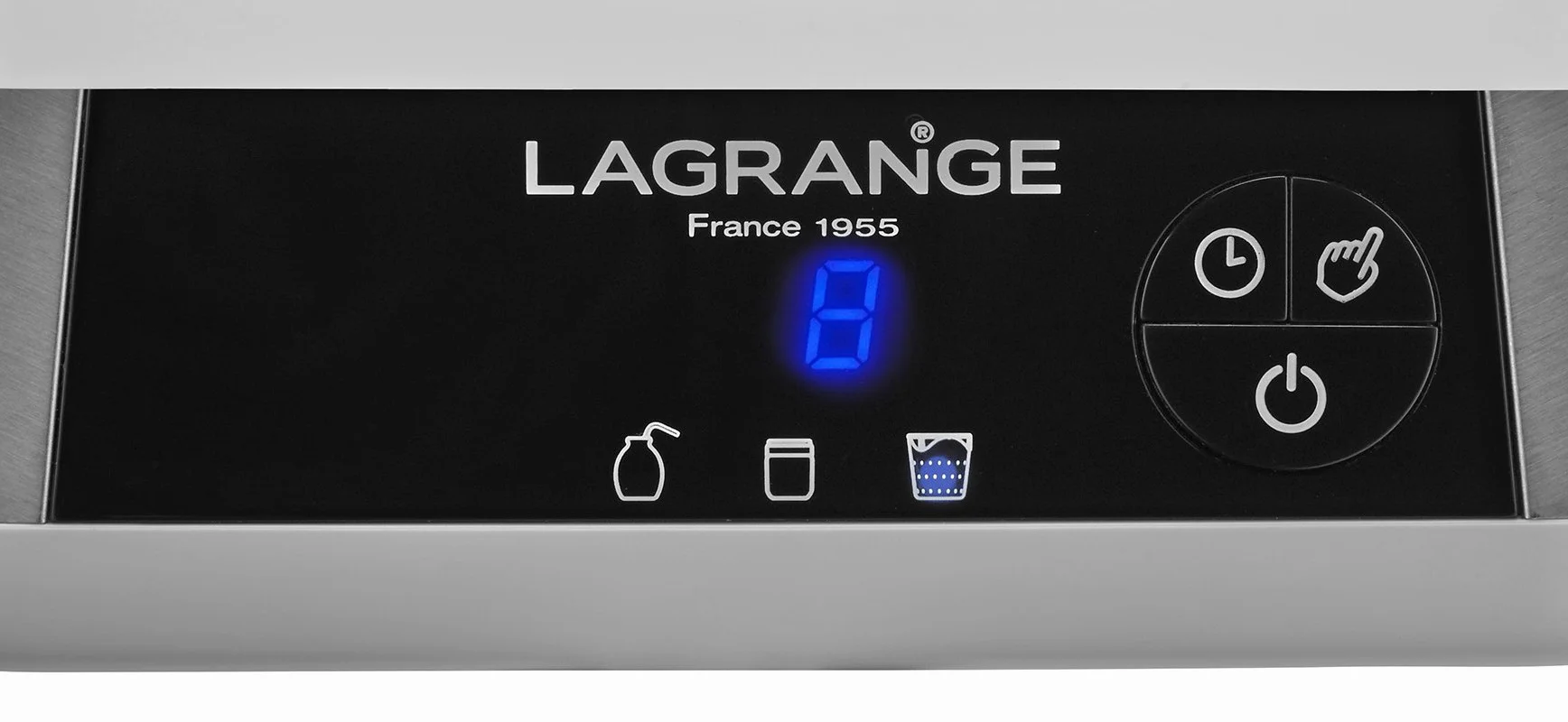 LAGRANGE, Yaourtière-Fromagère ligne, 1,5 L, fabrication française, 9 pots en verre, 4 pots à faisselle, programmable, arrêt automatique, signal sonore, 18 W, 459602