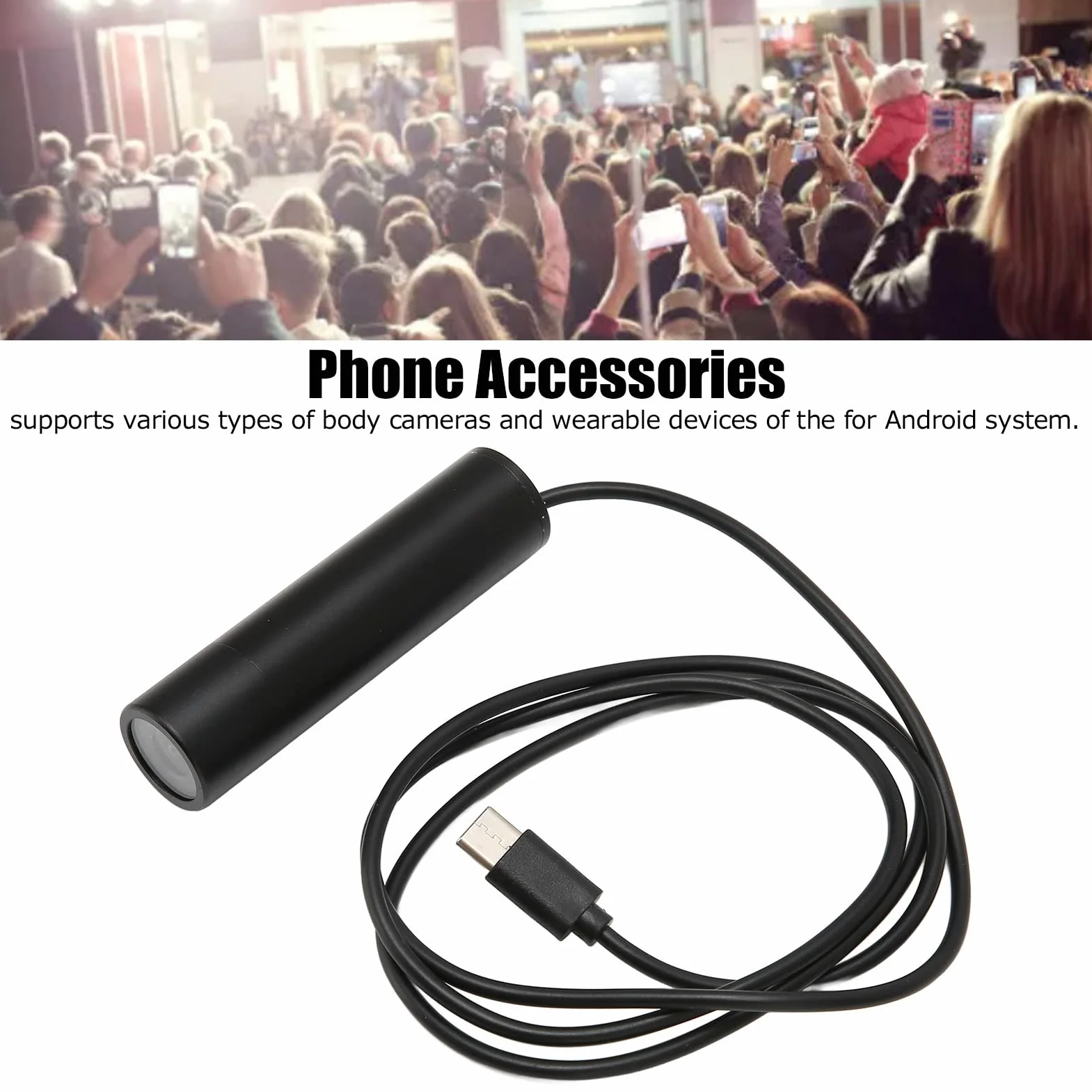 Zewnętrzna Kamera Telefonu Komórkowego, Zewnętrzna Kamera 1080P OTG, Wymienny Moduł Kamery USB Typu C, Mini Kamera Komputerowa, Obsługa UVC, Telefonów Komórkowych z Systemem dla Android