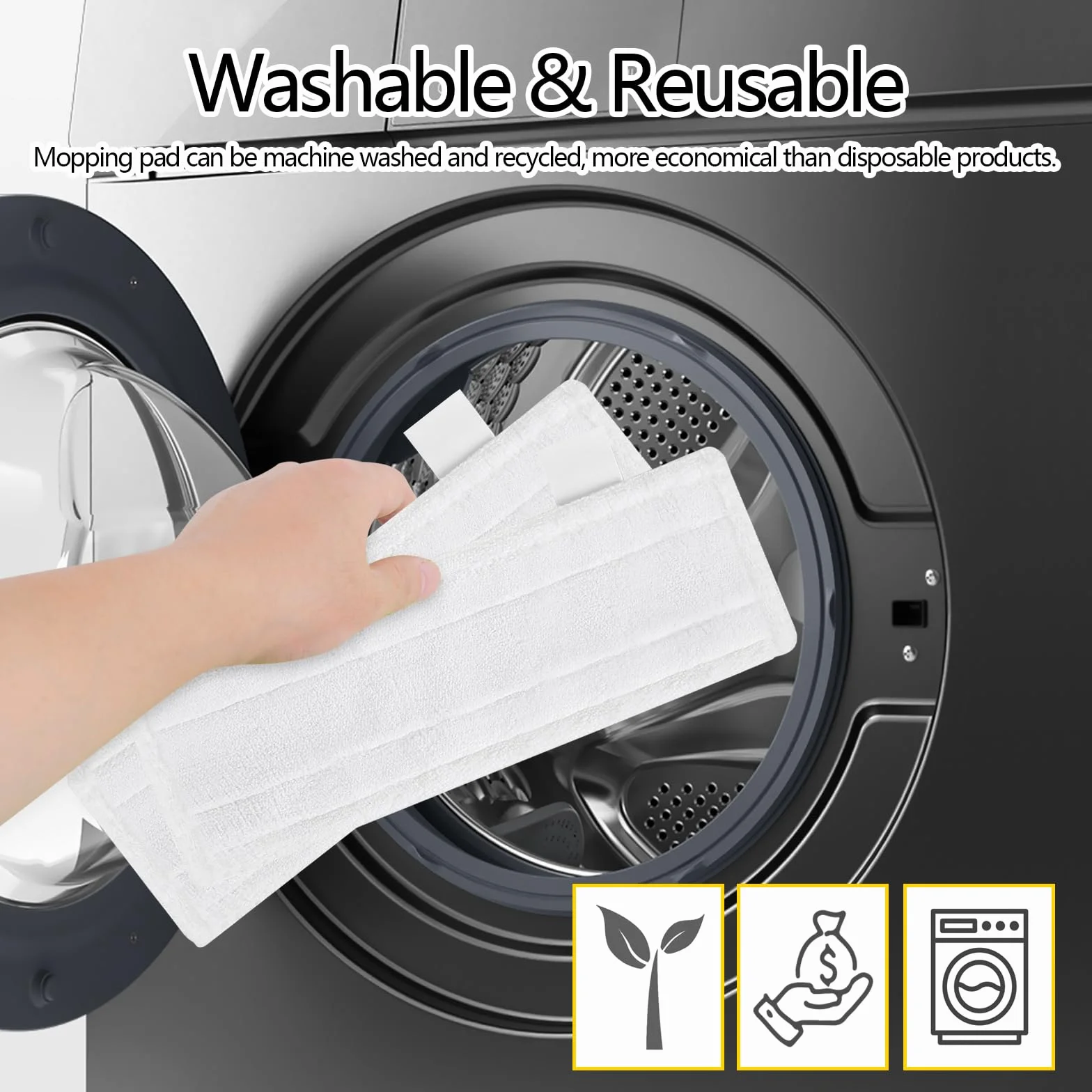 Lingette Microfibre Karcher Easyfix SC2 SC3 SC4 SC5 Chiffons Serpillères Bonnettes 4pcs