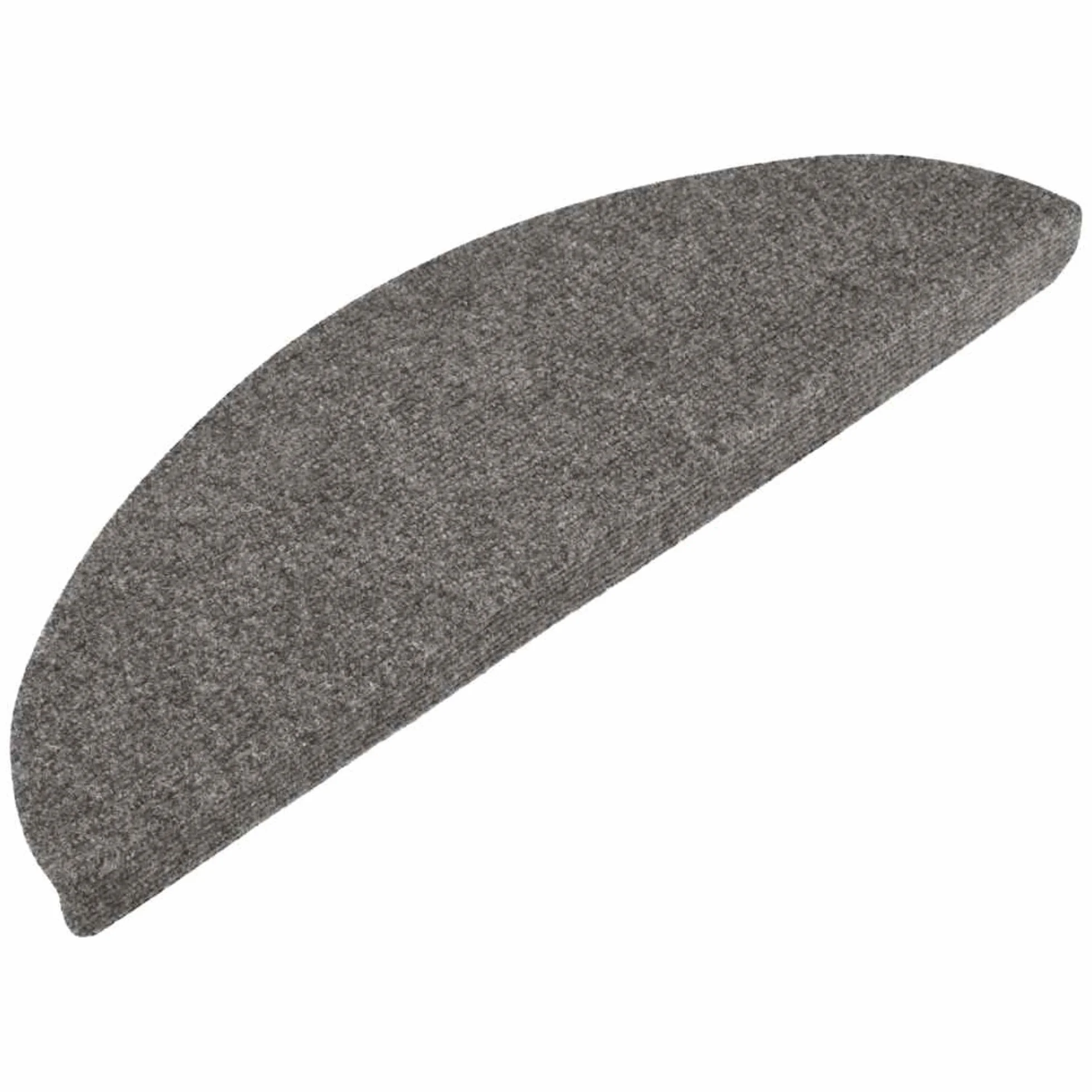 vidaXL Tapis d'Escalier 15 Pièces Gris Feutre Aiguilleté Autocollant Antidérapant Insonorisant Lavable en Machine