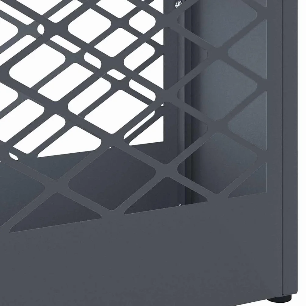 vidaXL Porte-Parapluie Acier Anthracite 28x12x41 cm Design Rectangulaire Organisateur Entrée