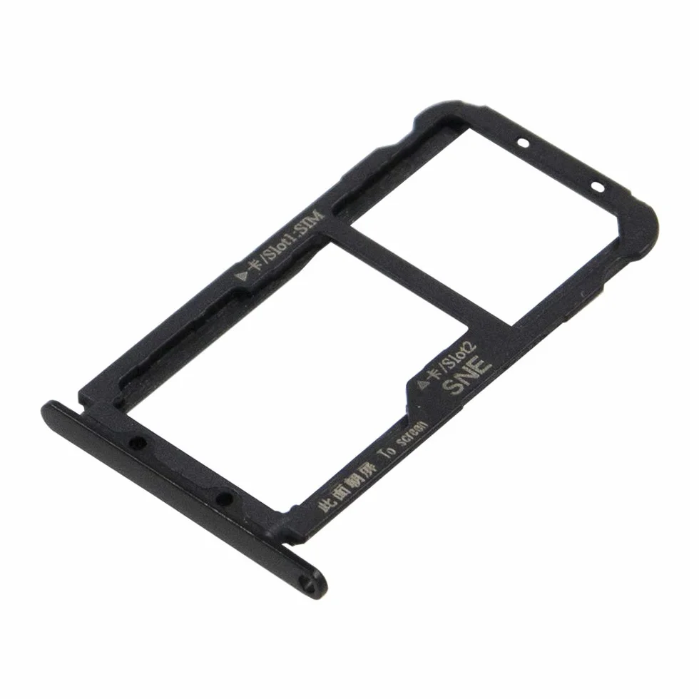 MMOBIEL Uchwyt karty SIM Kompatybilny z Huawei Mate 20 Lite 2018 - Taca karty SIM Mała - w tym pinem SIM - czarny