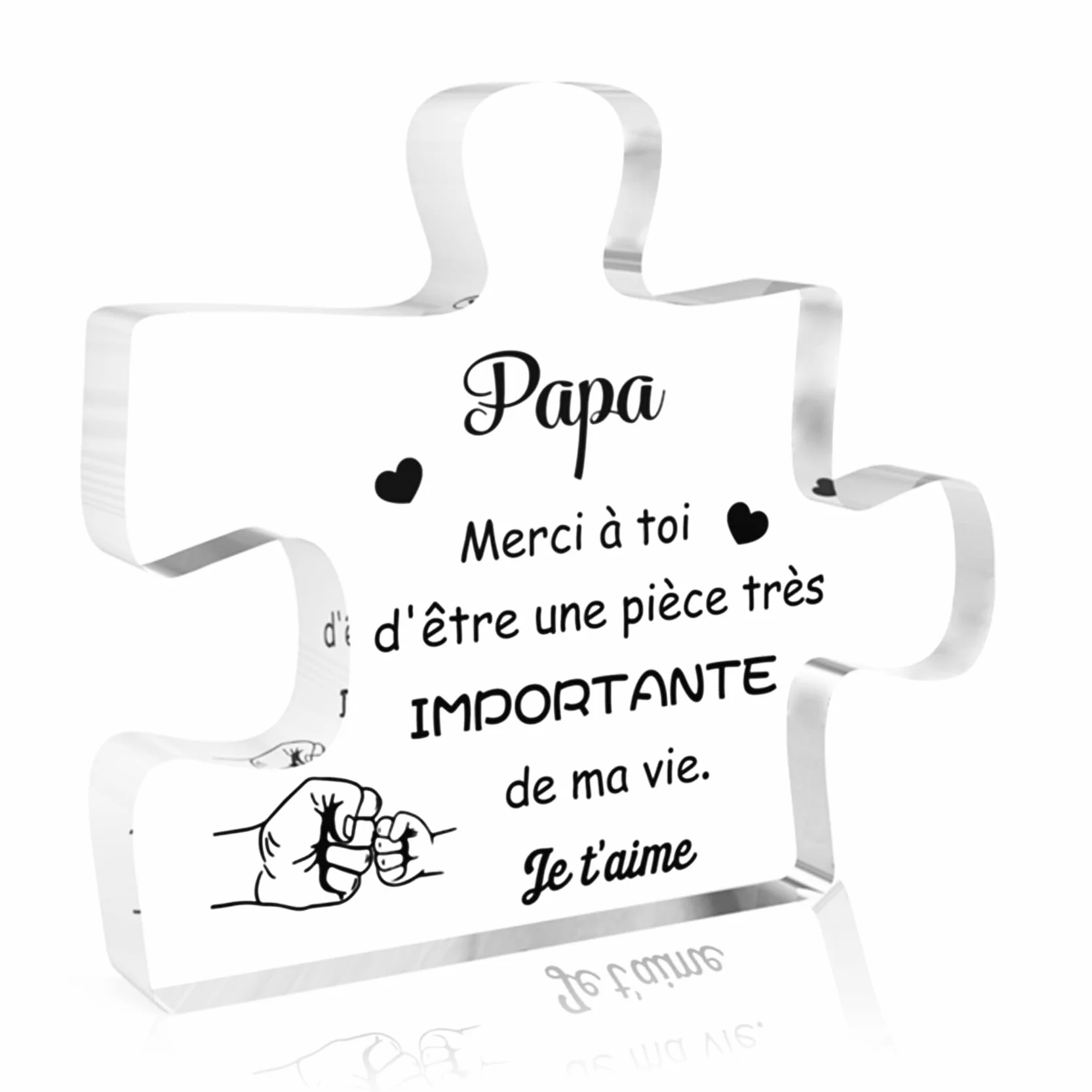 Puzzle Acrylique Cadeau Fête des Pères Anniversaire pour Papa