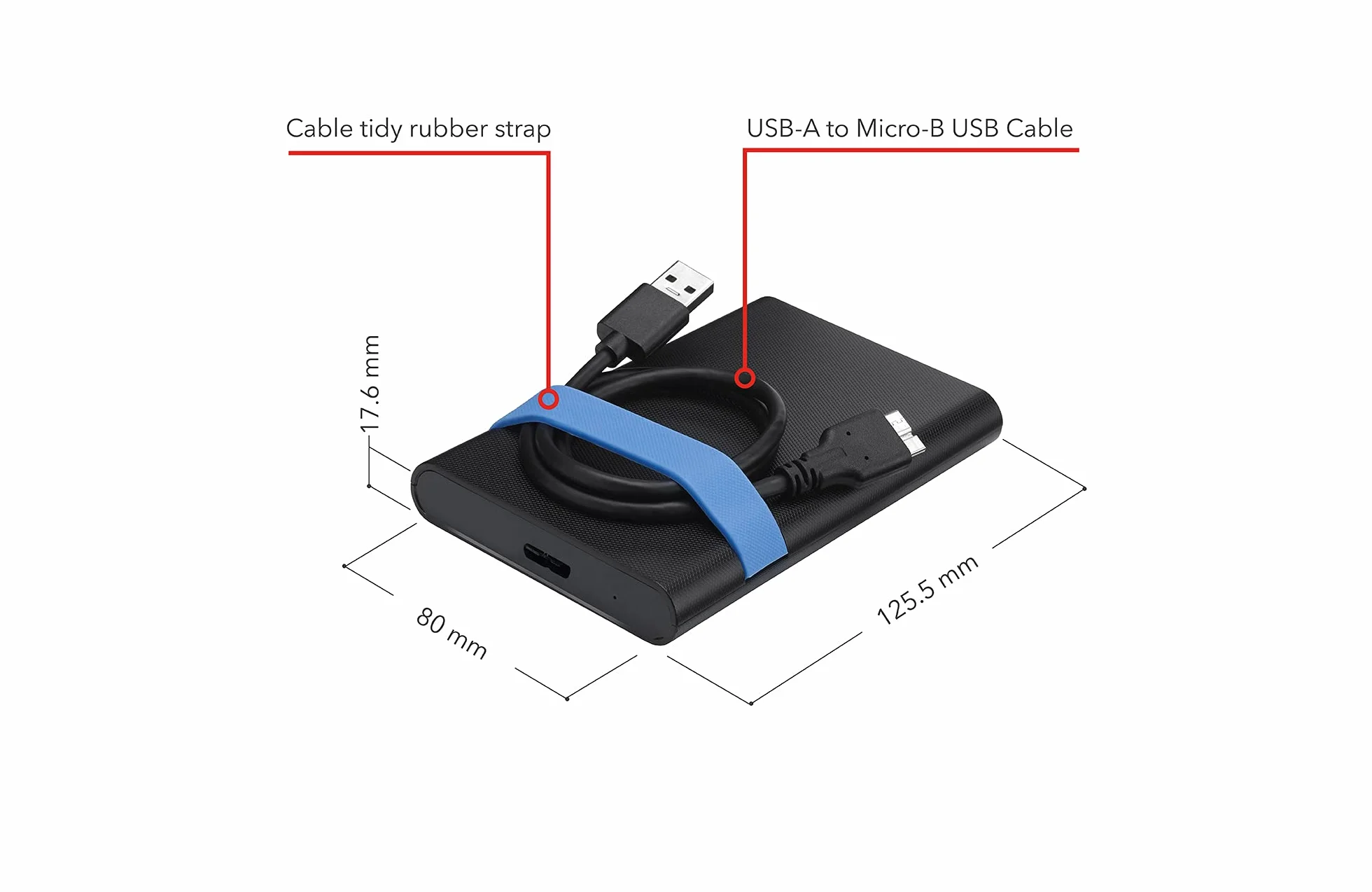 Verbatim Store'n'Go Enclosure Kit 2,5" USB 3.2 Gen1, czarny