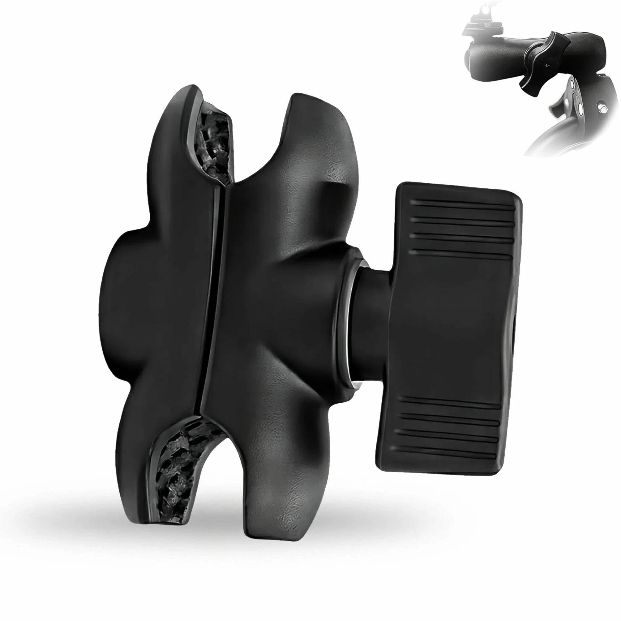 Ramię montażowe do uchwytu motocyklowego 60 mm – kompatybilne z adapterem kulowym 1 cal, uniwersalny uchwyt na telefon i GPS, Do Motocykli, Quadów, Rowerów