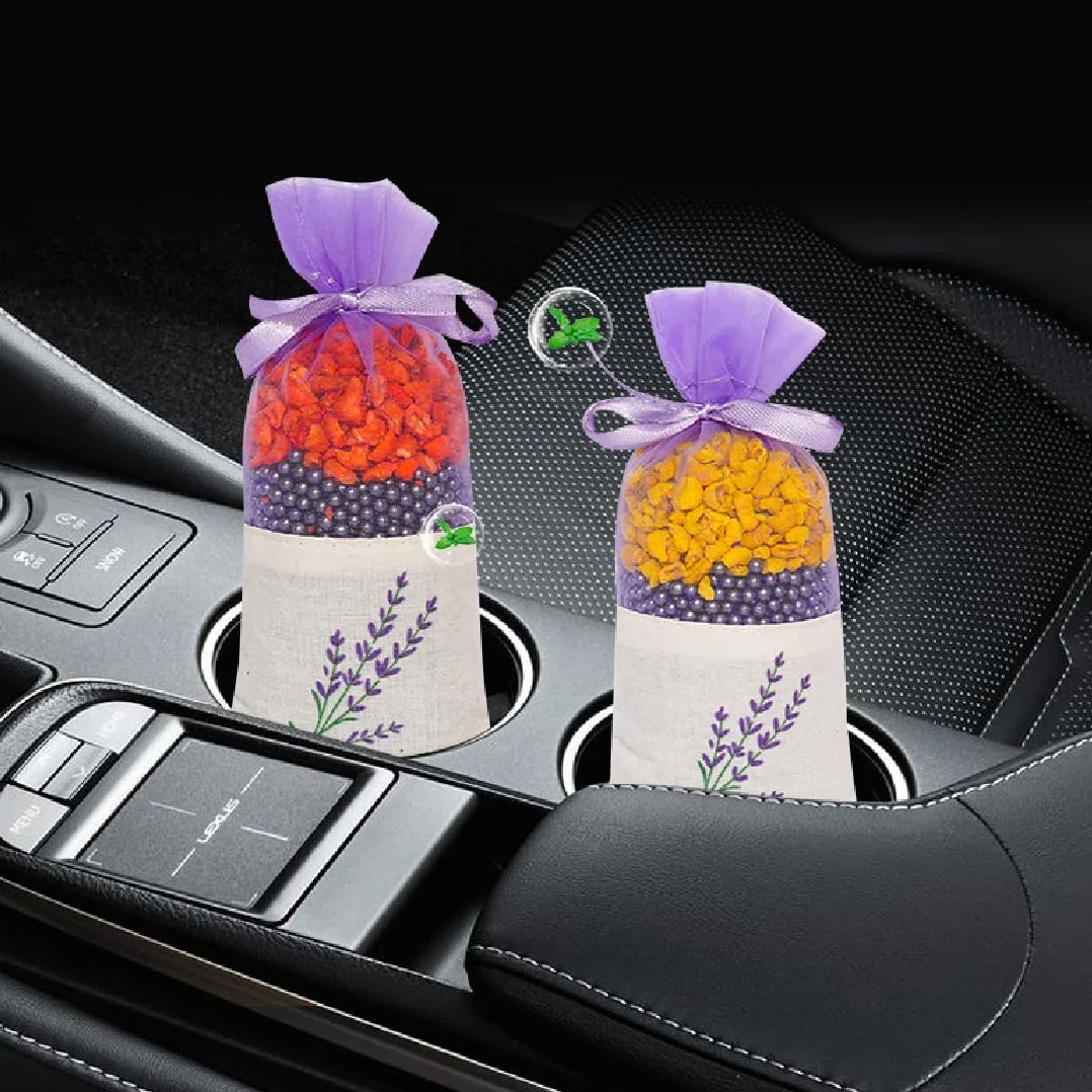 Sachet Tissu Pochettes Parfumés pour Lavande en Vrac, 12 Pièces, Sac Vide