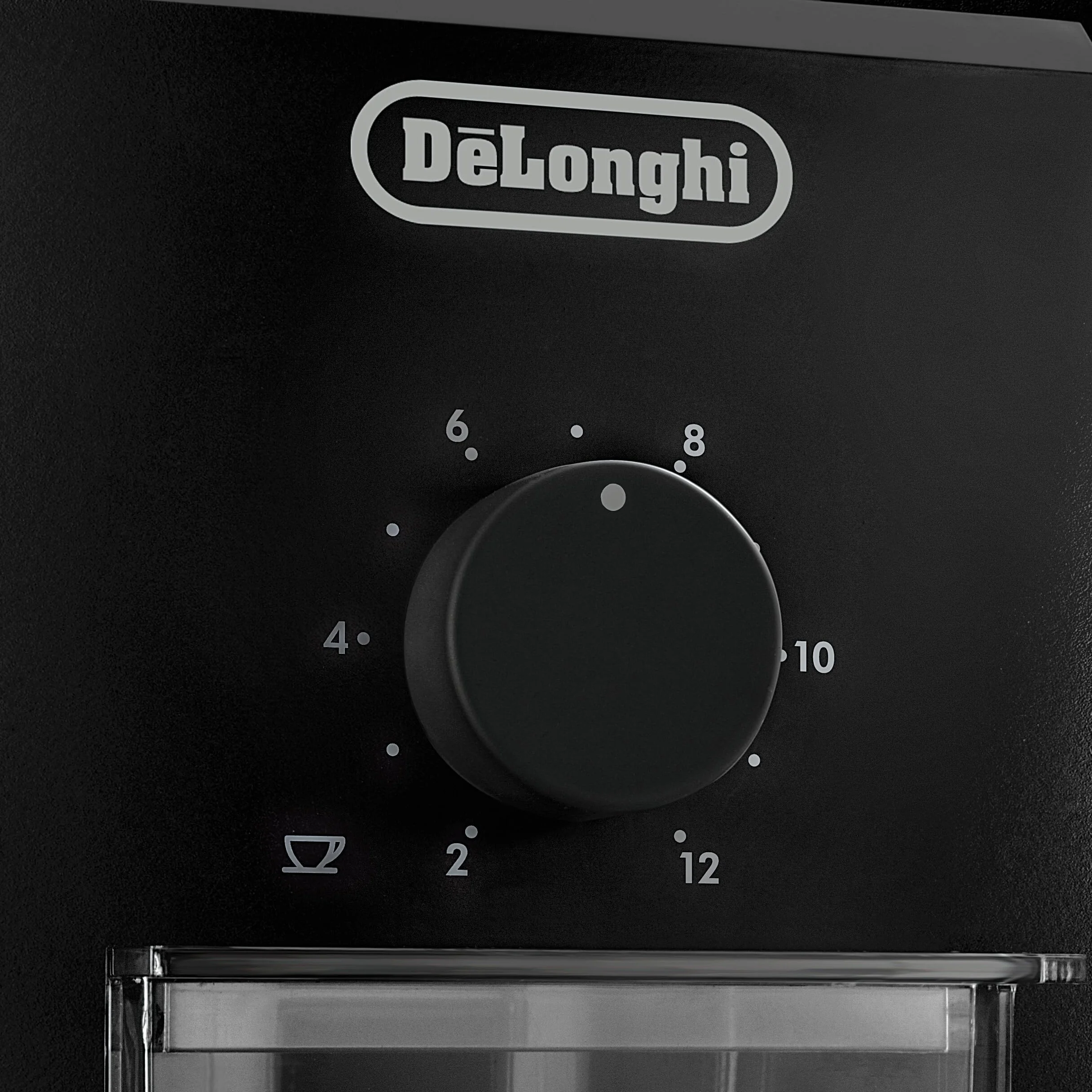 De'Longhi KG79 Moulin à Café Electrique, Broyeur pour Grains de Café avec Réservoir d'une Capacité de 120 g, 110 W, Noir
