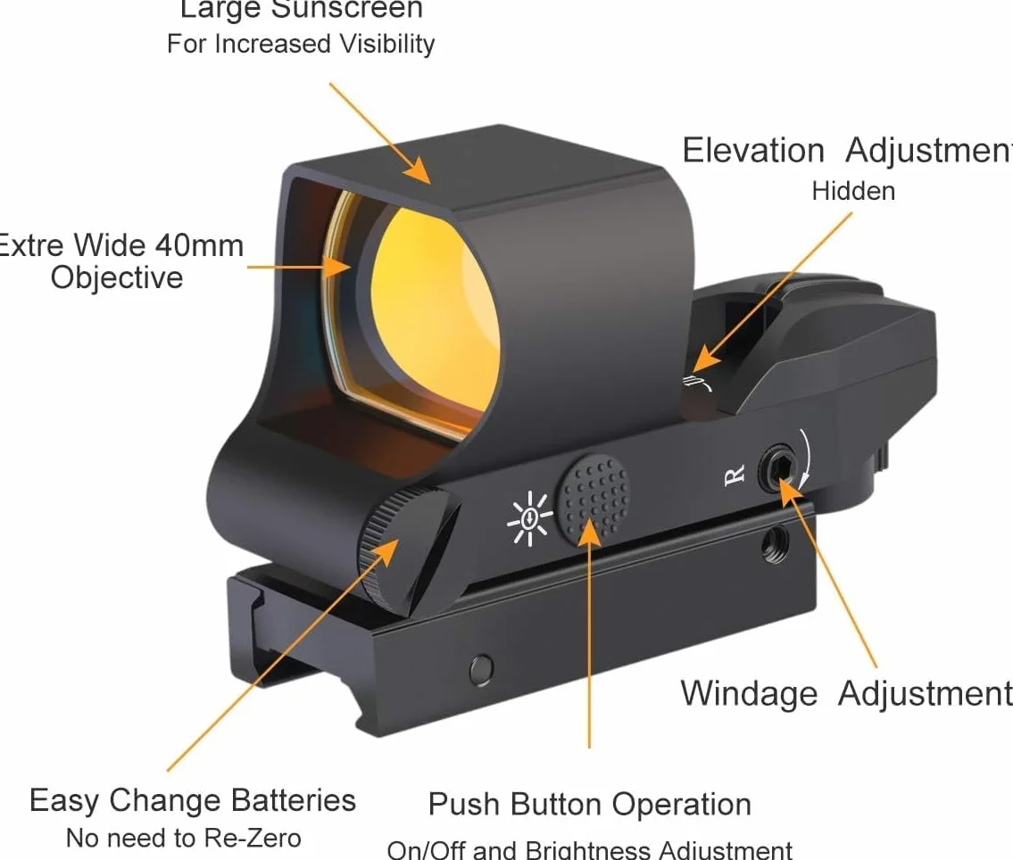 Feyachi M57 1,5-5X Red Dot Lupa i RS-30 Luneta 2 MOA Red Dot Sight z bocznym montażem pasuje do szyn 21 mm/22 mm
