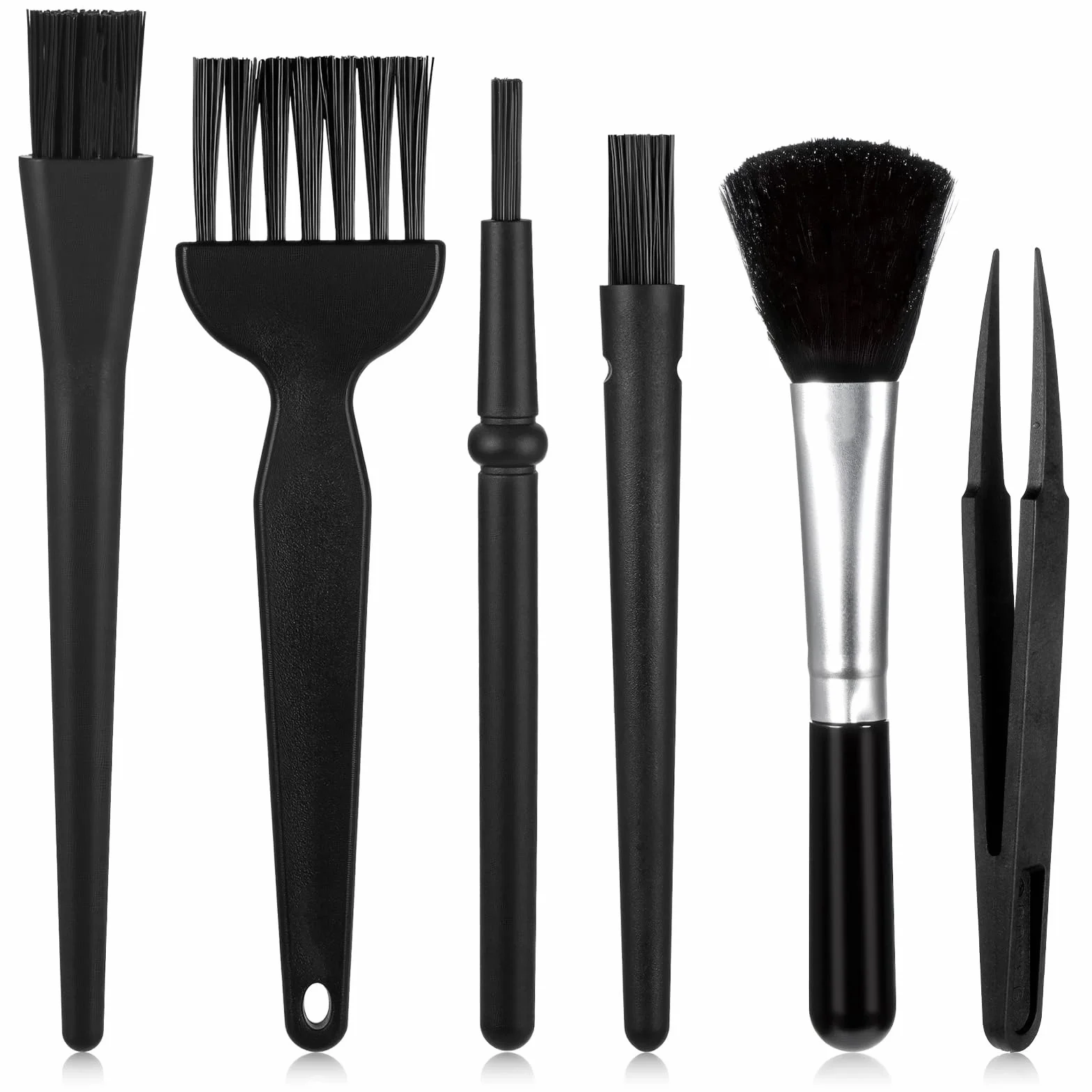 6 sztuk zestaw do czyszczenia PC, nylonowa, antystatyczna szczotka ESD, szczotka do czyszczenia klawiatury, mała szczotka do czyszczenia, zestaw nylonowy, zestaw pędzli do czyszczenia komputera