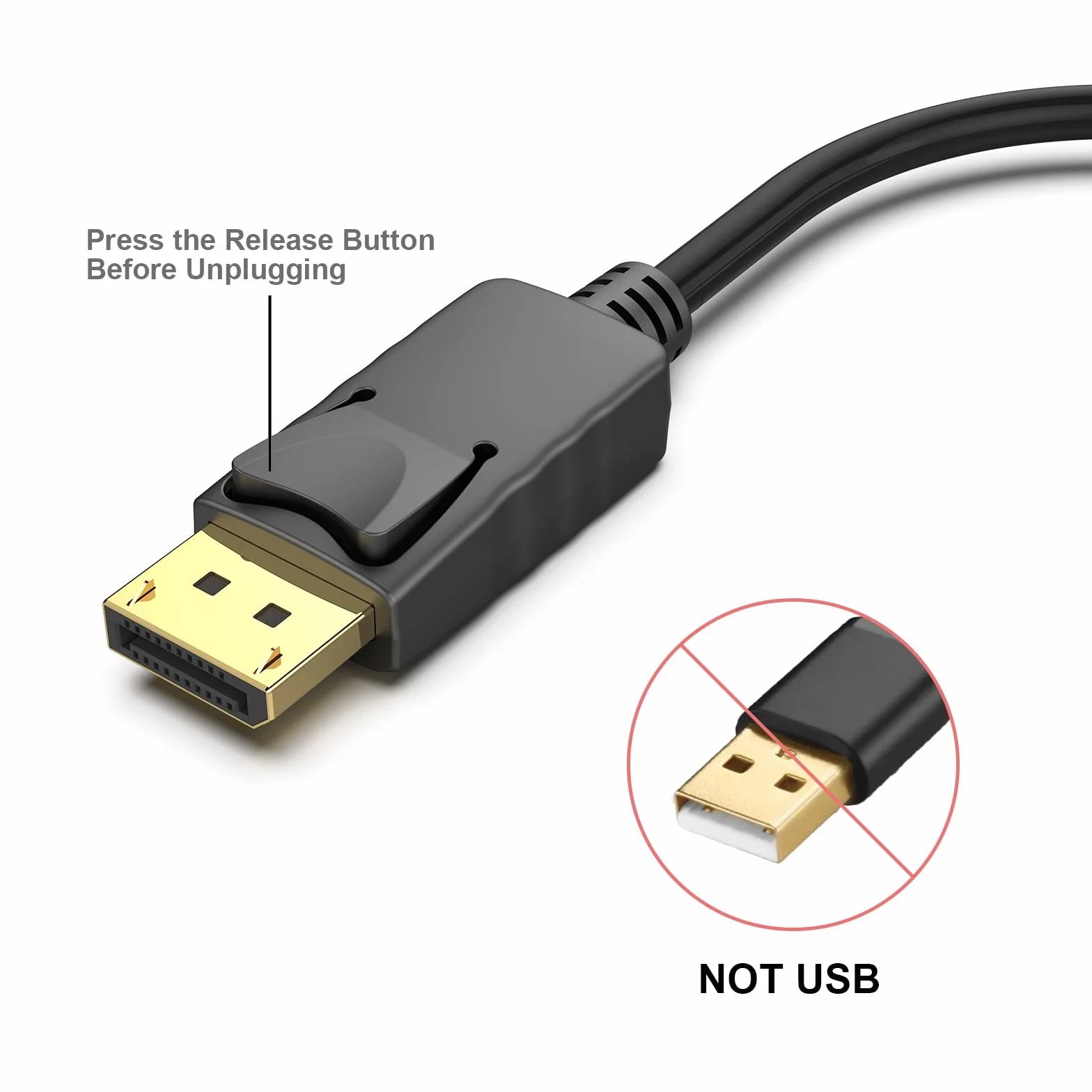 Benfei Displayport Hdmi 000095black Adapter, Czarny, 15 cm