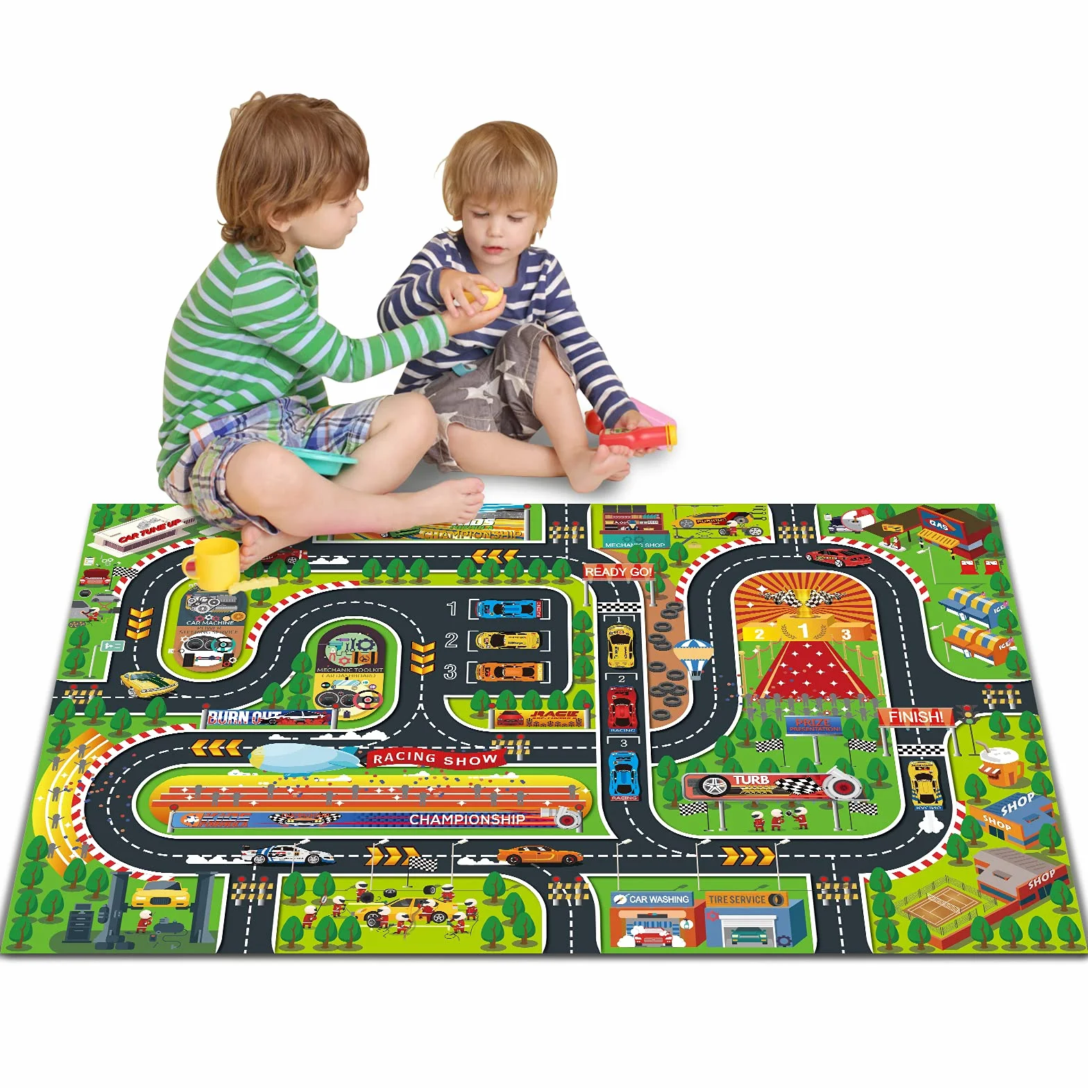 Oriate Tapis de Jeu pour Enfants, Tapis de Simulation Sécurisé pour Chambre