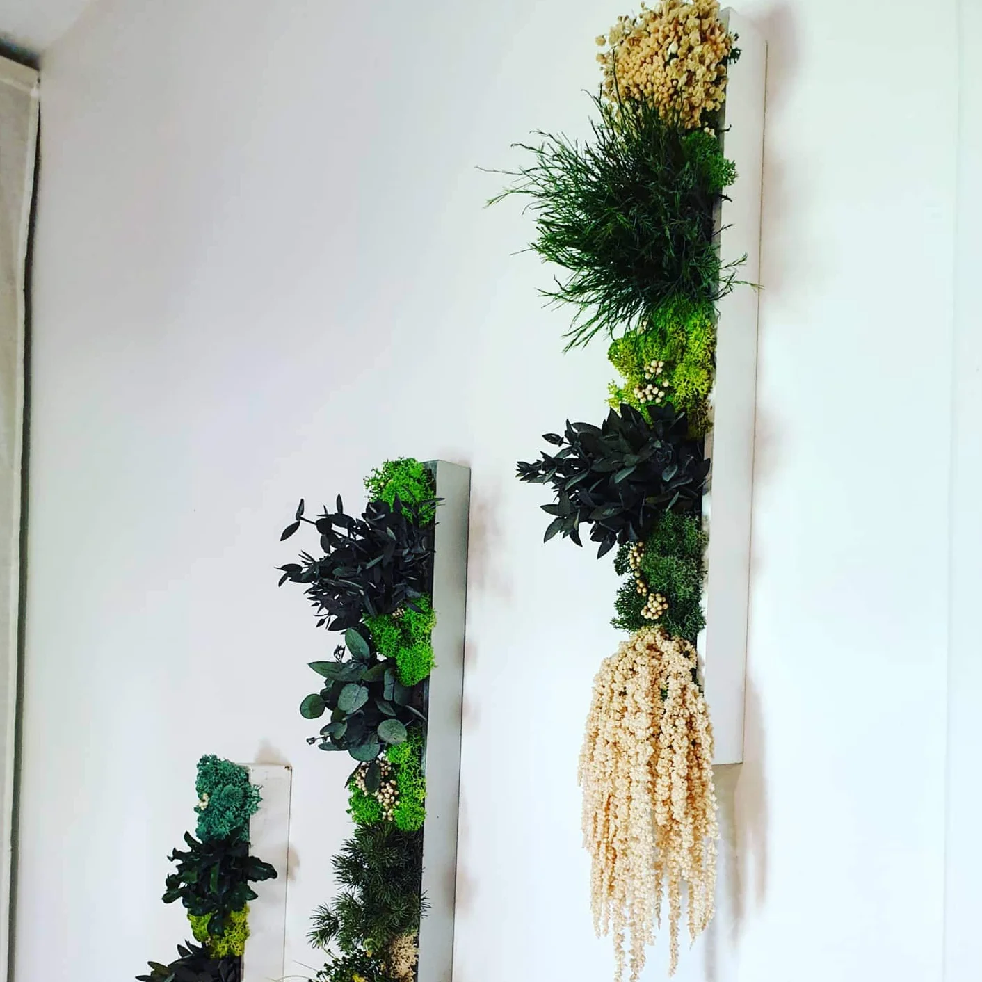 Tableau végétal barre 30 verts