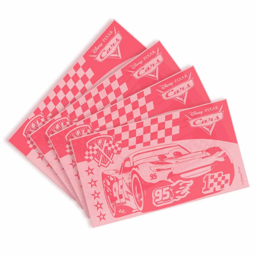 Tirelire enfant Cars plastique Disney 20 cm avec 12 billets azyme