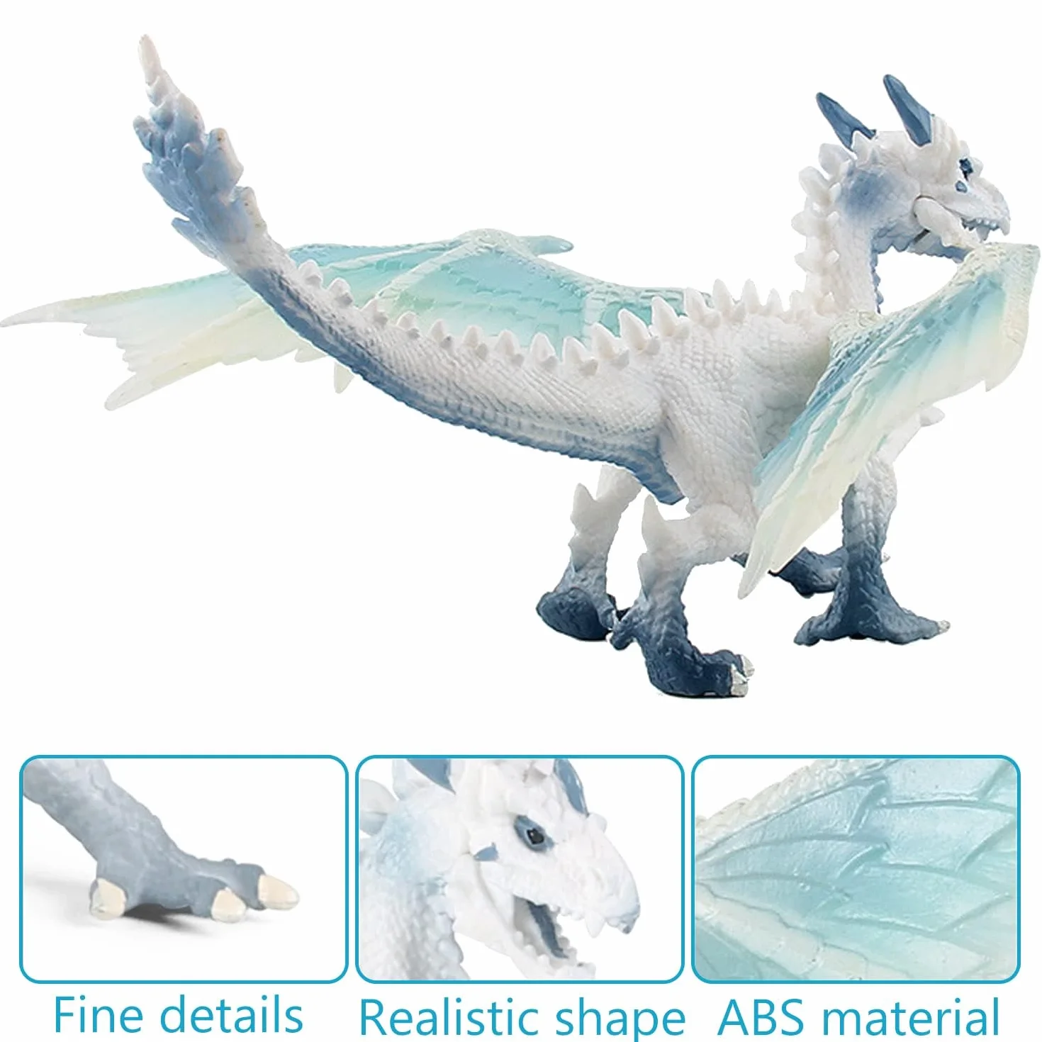 Figurine Gâteau Dinosaure Dragon de Glace Jouet Action Fête Noël Cadeau Enfants