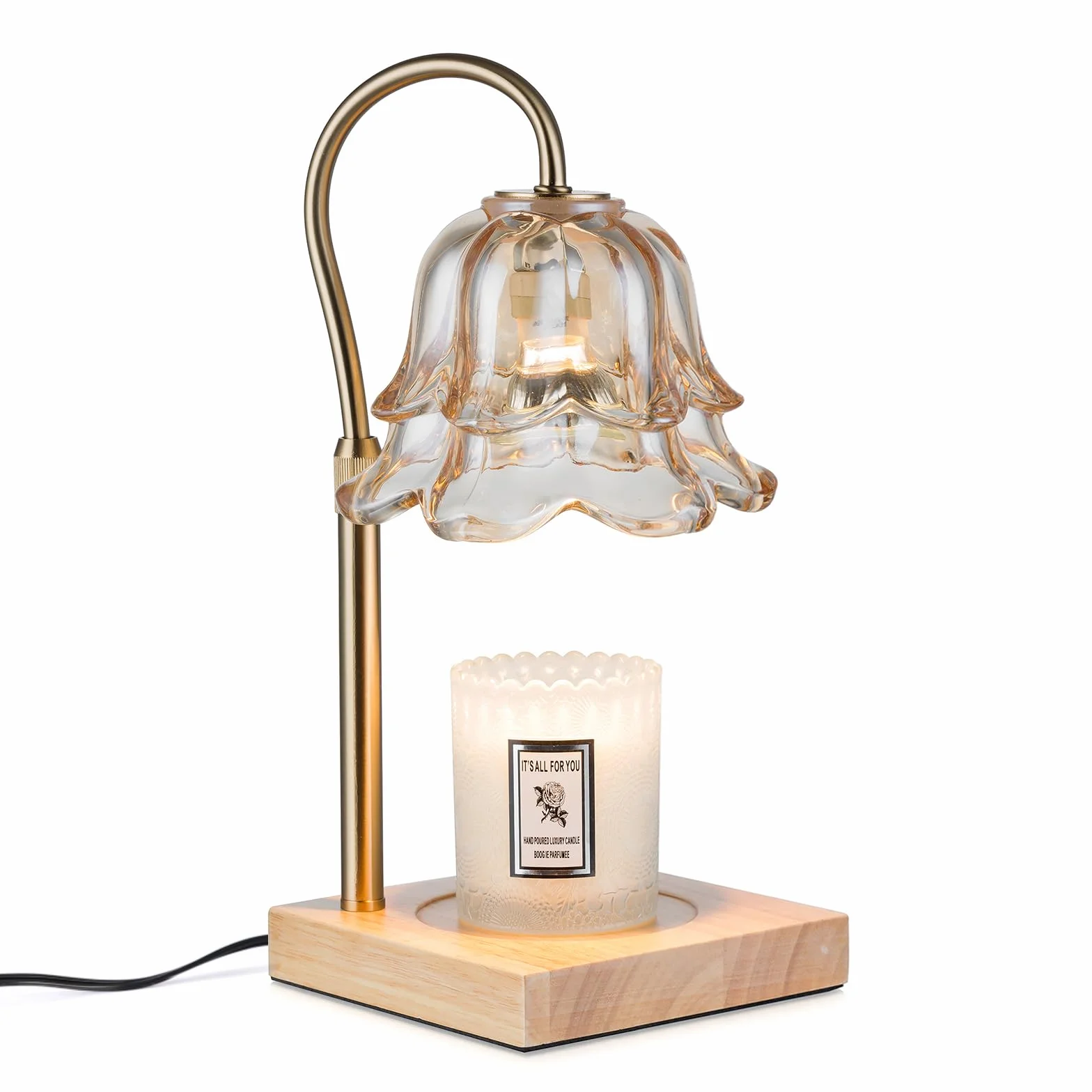 Chauffe-bougie Lampe : Lampe Chauffe-bougie Lampe chauffante électrique pour bougies parfumées Lampe à bougies électrique Cadeaux pour femmes Meilleure amie Maman Lampe chauffante pour