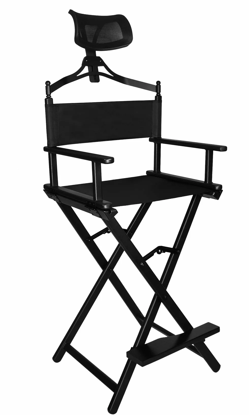 Chaise de Maquillage en Aluminium avec Appui-Tete Pliable