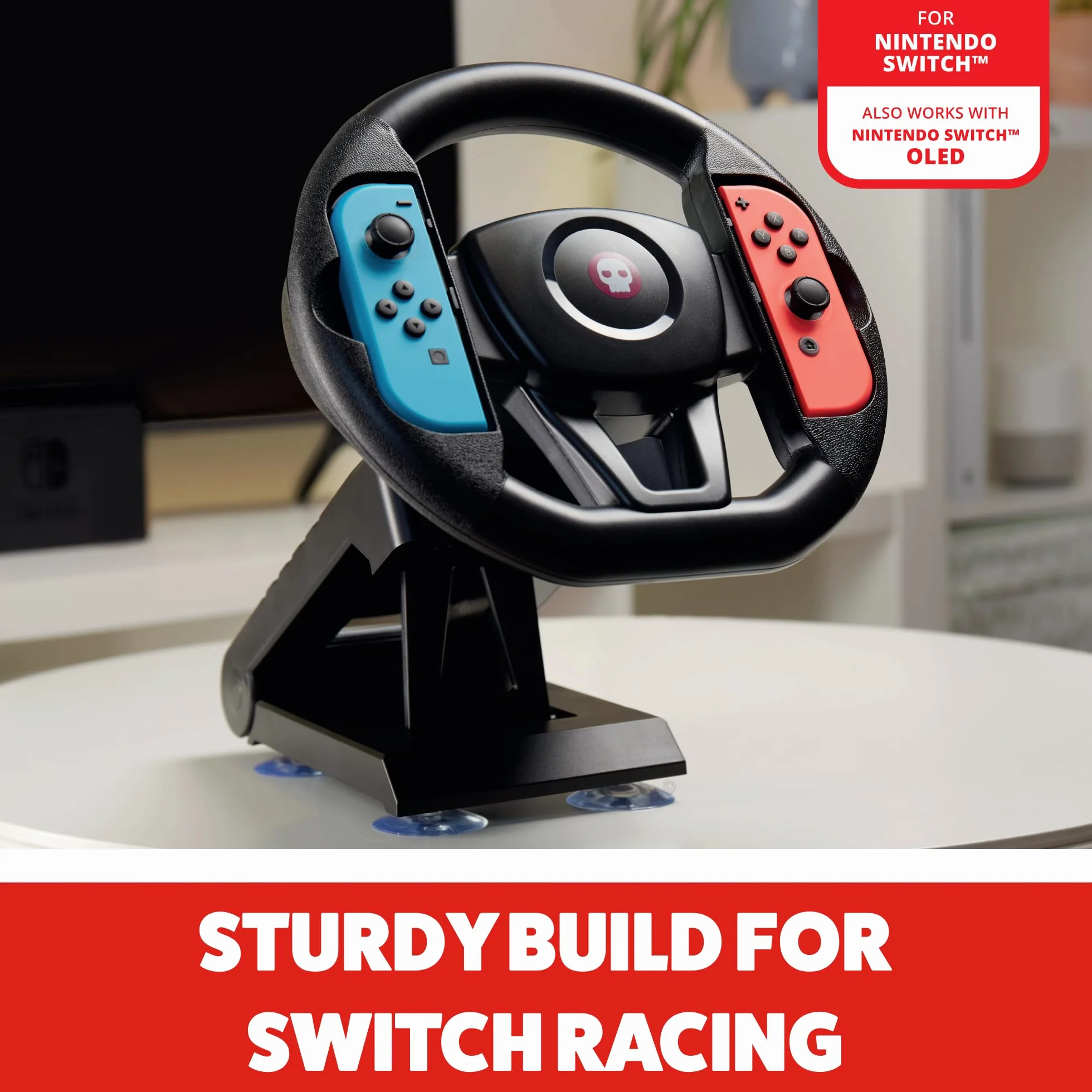 Numskull Support de table volant Joy-Con pour Nintendo Switch & OLED – Accessoire volant de course