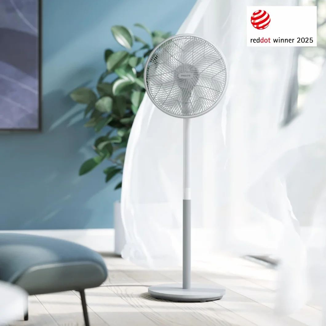 Philips Ventilateur sur Pied Série 2000 SilentWings 19 dB CX2550/00 Blanc