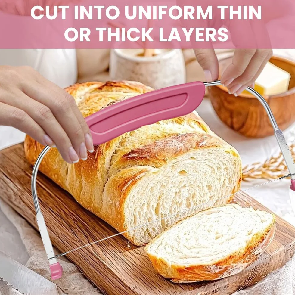 Coupe Gâteau Patisserie Acier Inoxydable Cake Cutter Diviseur avec Poignée