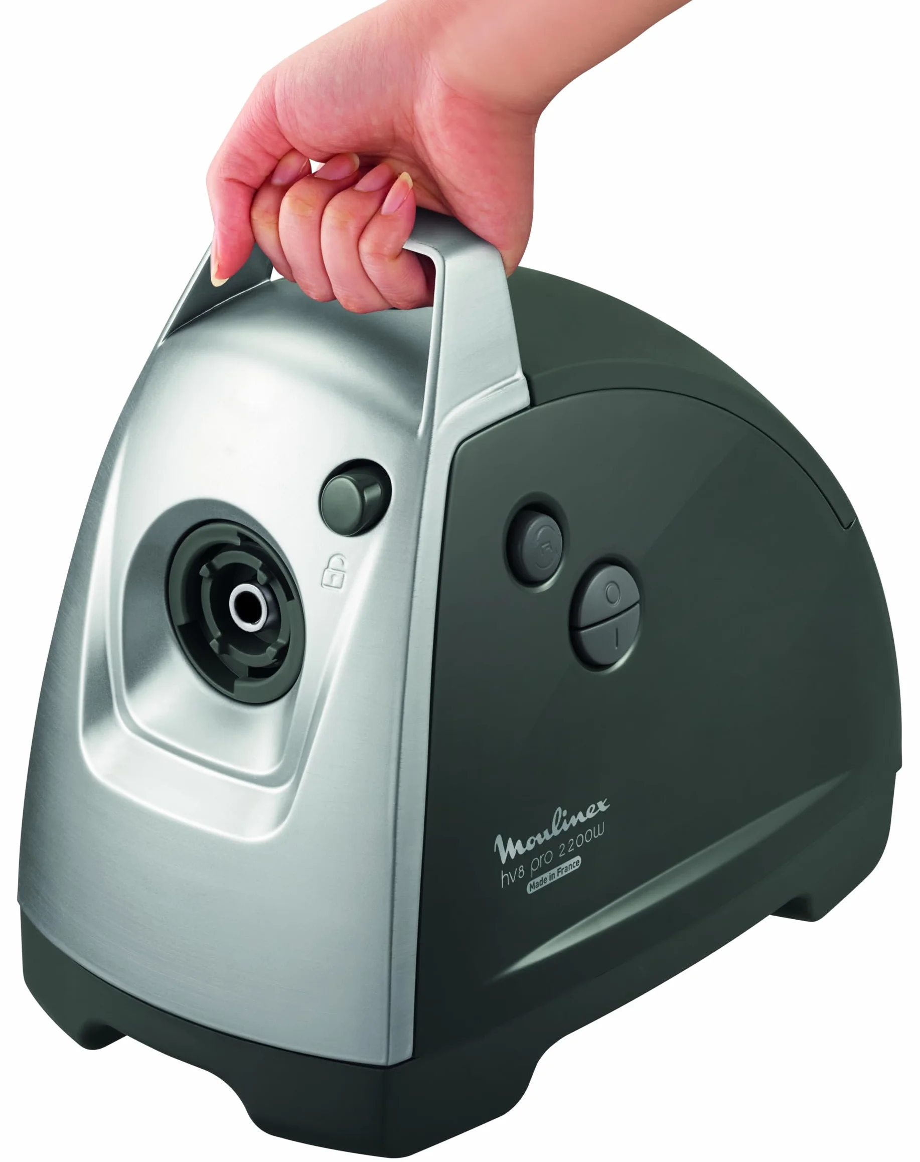 Moulinex Hachoir à Viande HV8 Hachoir Electrique 2200W 2 Grilles de Broyage Accessoires pour Kebbés et Saucisses Argent ME686832