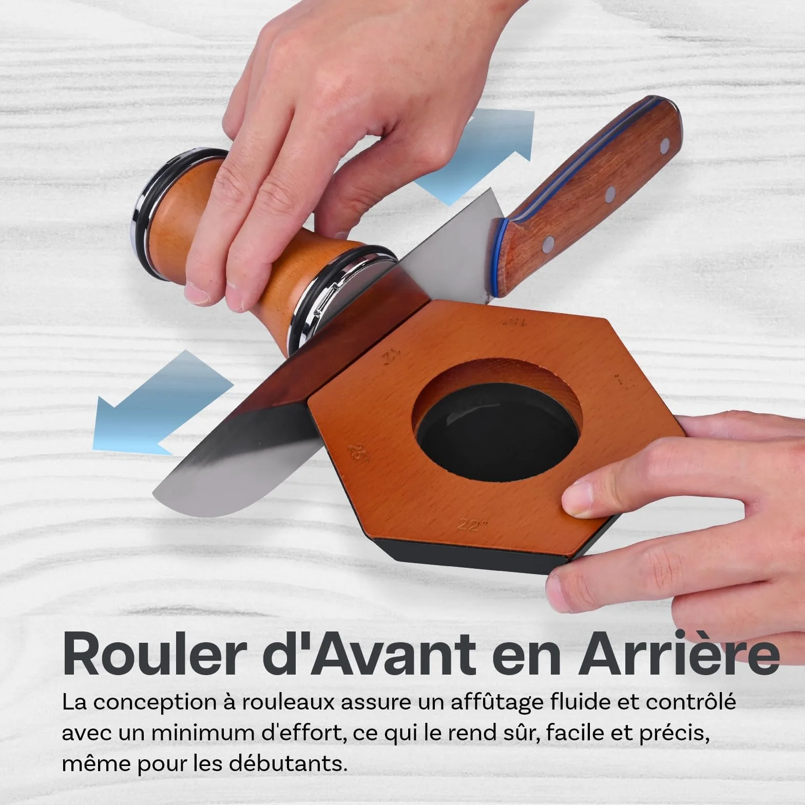 Aiguiseur Couteaux MMOBIEL 6 Angles Magnétiques 12°-25° Disques Diamantés