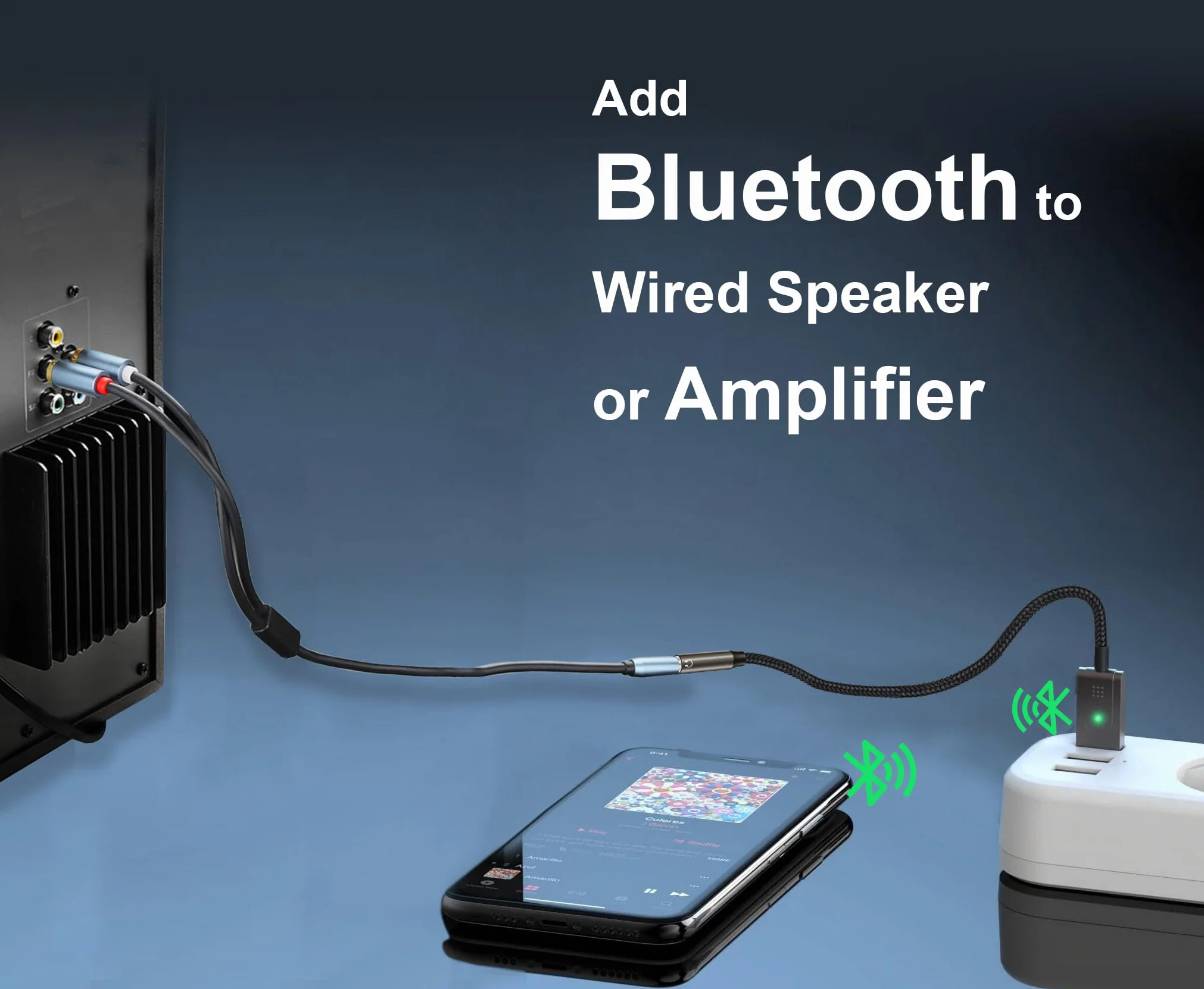 Adapter Bluetooth 5.3 do Aux do samochodu, USB do 3,5 mm żeński odbiornik Bluetooth, aby dodać Bluetooth do bezprzewodowych słuchawek, samochodów, głośników i wzmacniaczy do połączeń ręcznych,