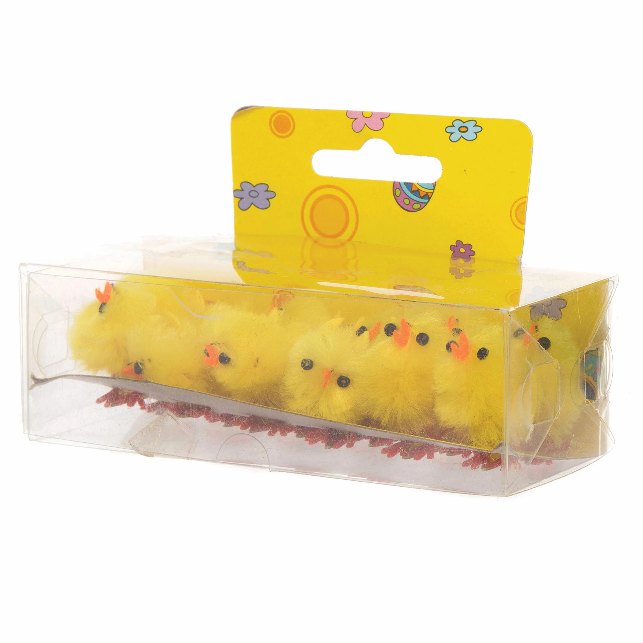 Baker Ross E432 Lot de 12 Mini Poussins pour décoration de gâteaux, modèles, présentoirs, activités de Chasse de Pâques Jaune