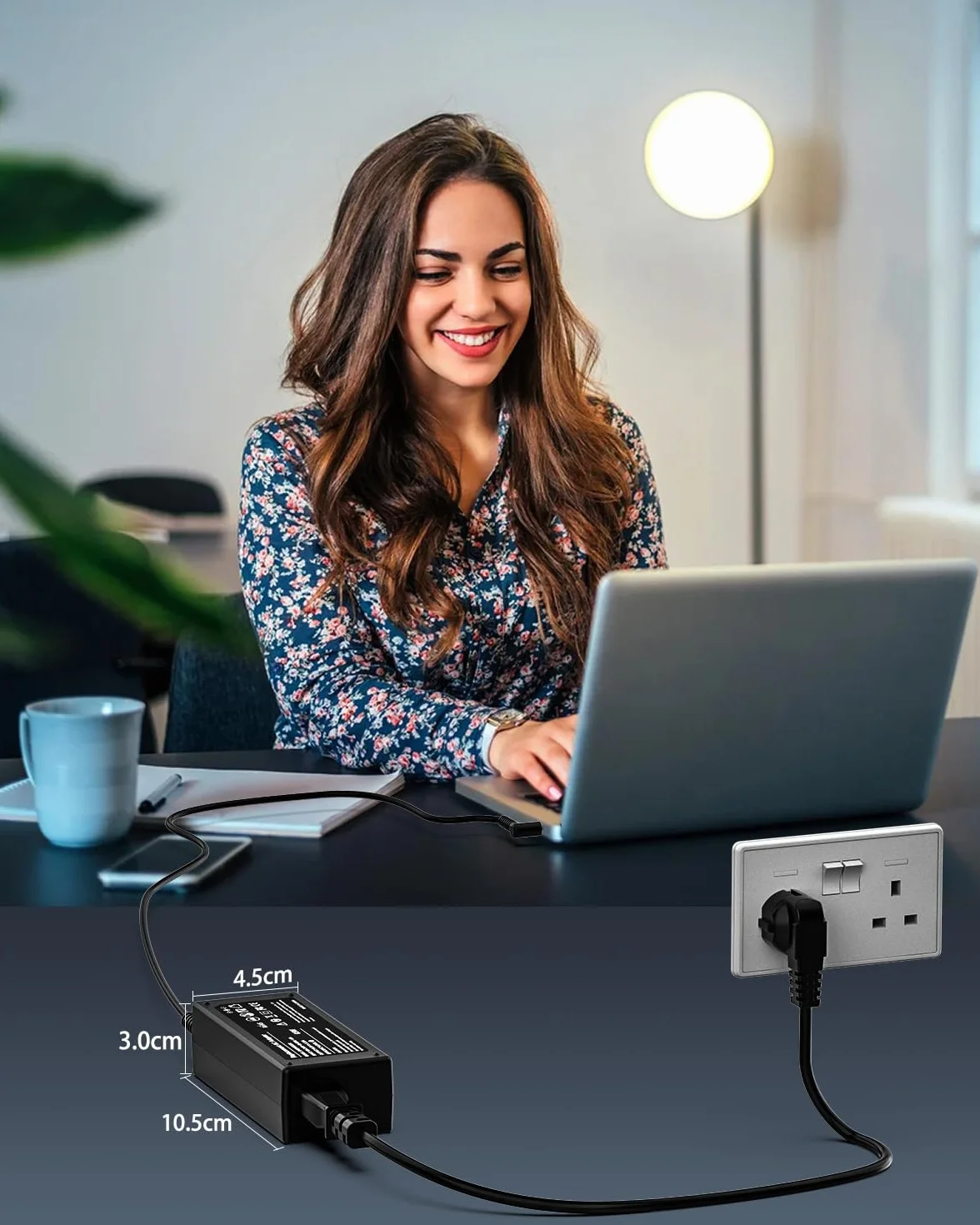 Chargeur HP 65W Ordinateur Portable pour Pavilion x360, Elitebook, Probook, Envy, Stream, HP 250 255 G5 G6 G7