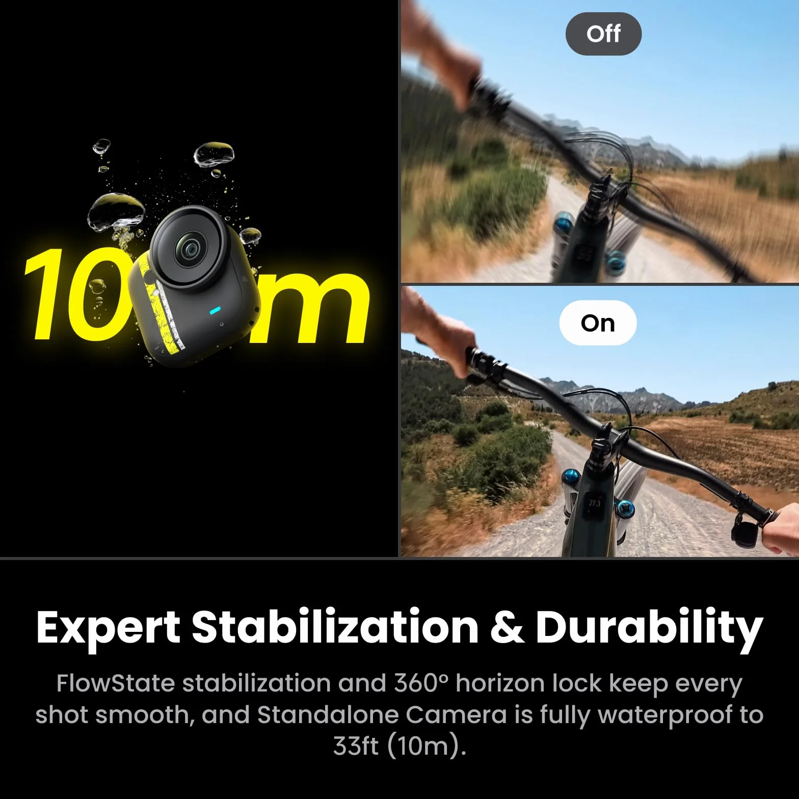 Insta360 GO Ultra Edycja Tadej Pogačar – Mała kamera do vloggingu 4K, do użytku bez rąk, kamera POV, czujnik 1/1,28", 53 g, 156° kąt widzenia, 200 min czasu pracy, magnetyczna przenośna kamera