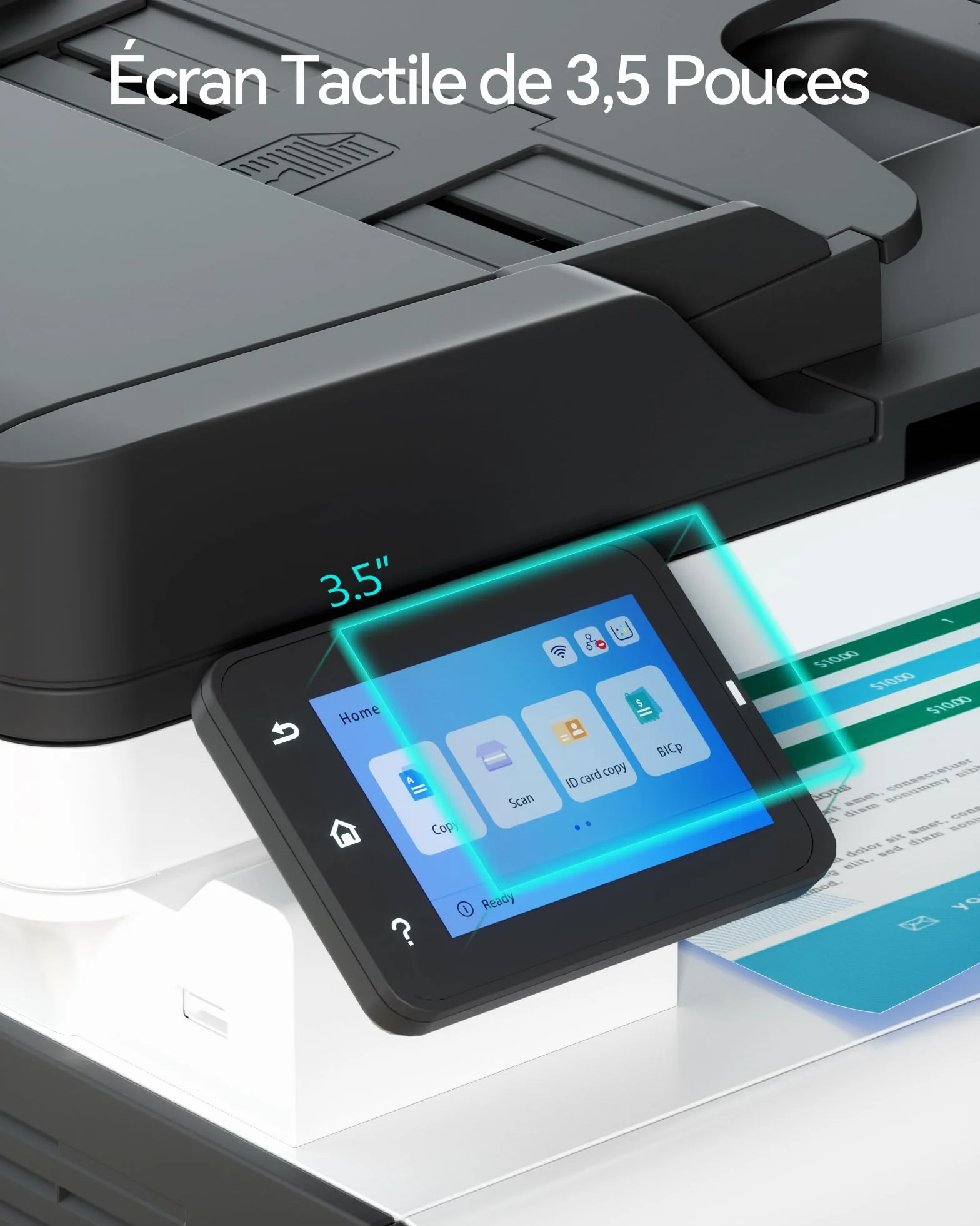 PANTUM CM2100ADW Imprimante Laser Couleur Multifonction, Recto-Verso Automatique, ADF, WLAN, USB, 20ppm