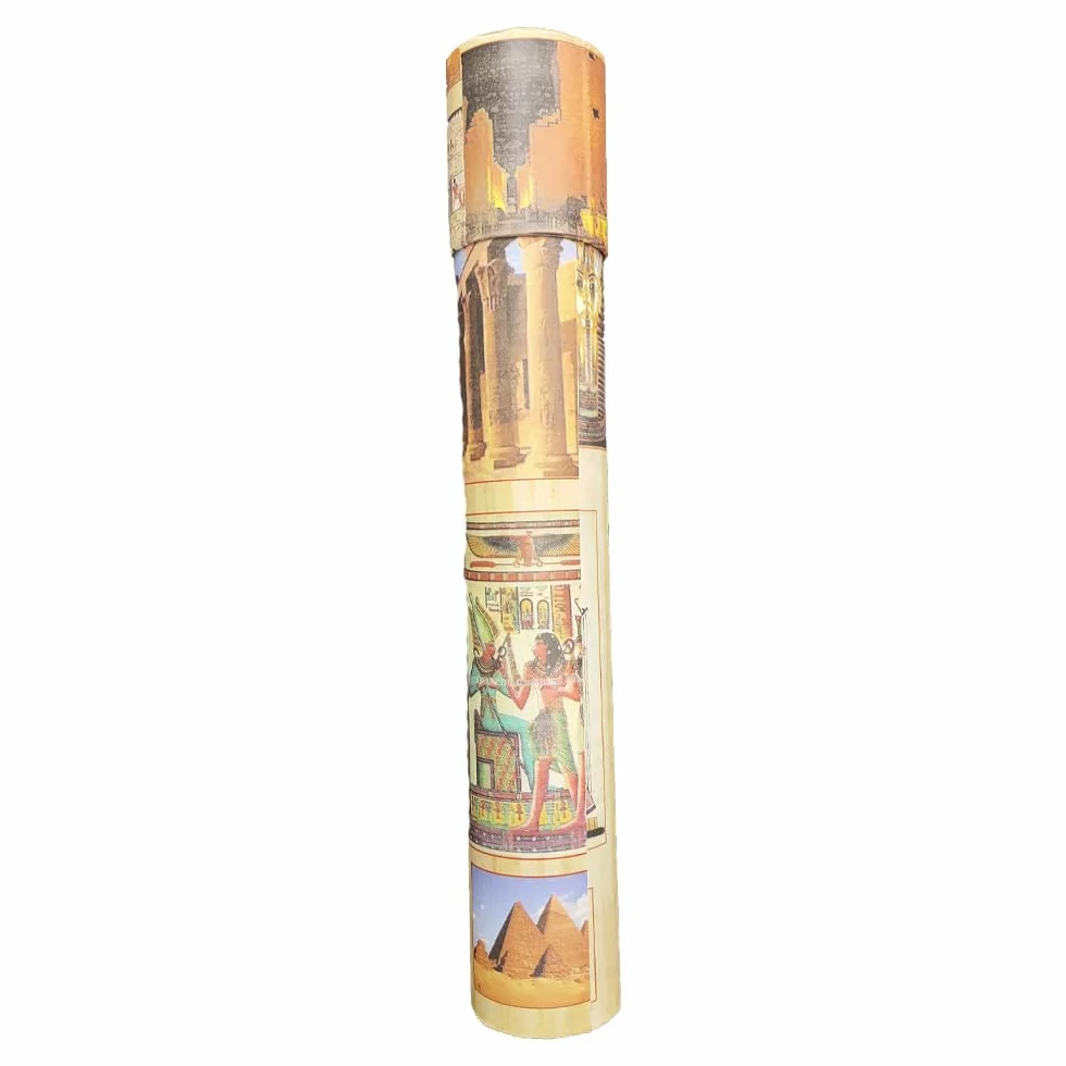 Papiro Papyrus égyptien vieilli original fabriqué et peint à la main en Égypte. (33 x 43 cm)
