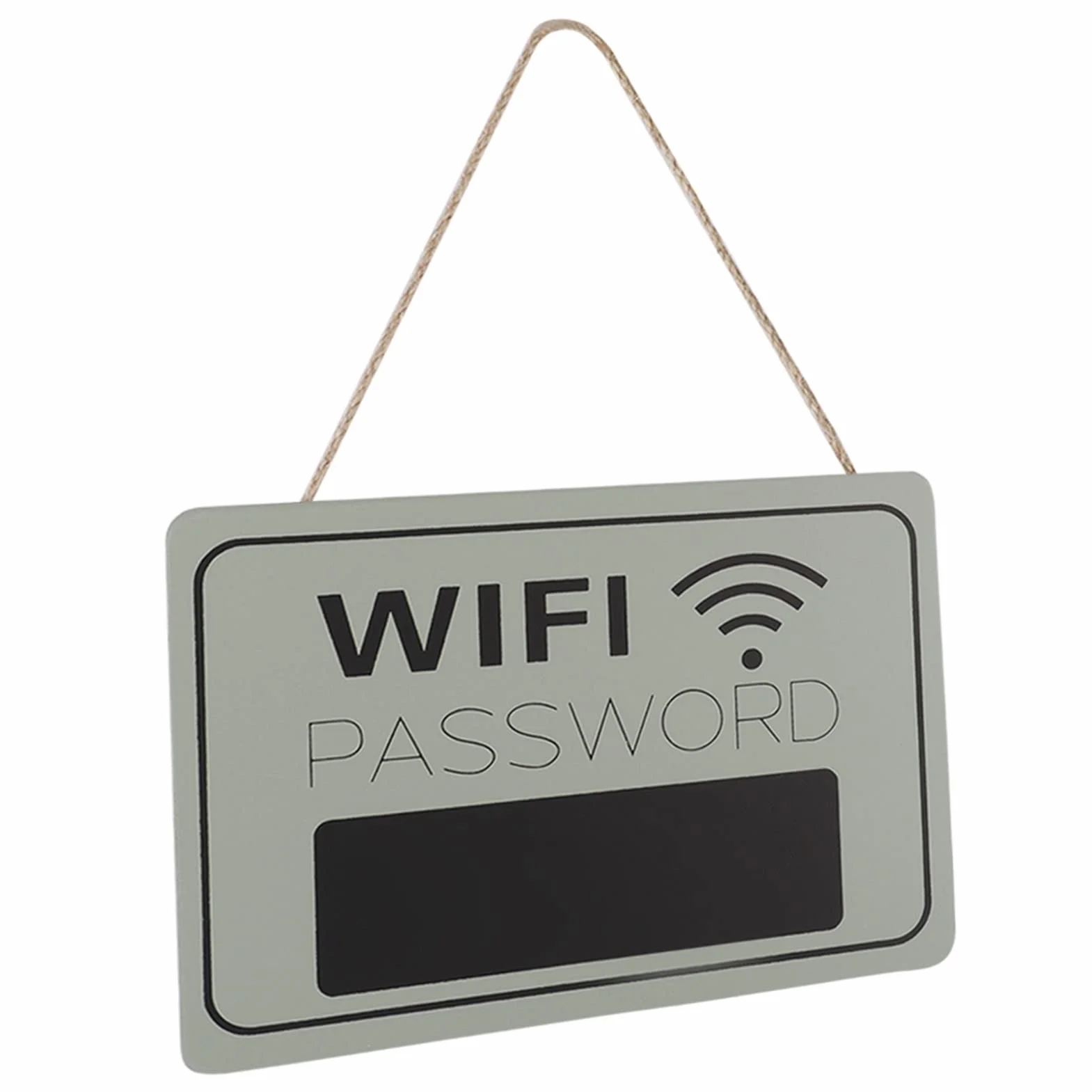 Panneau WiFi Mot de Passe Mural en Bois Blanc pour Maison Café