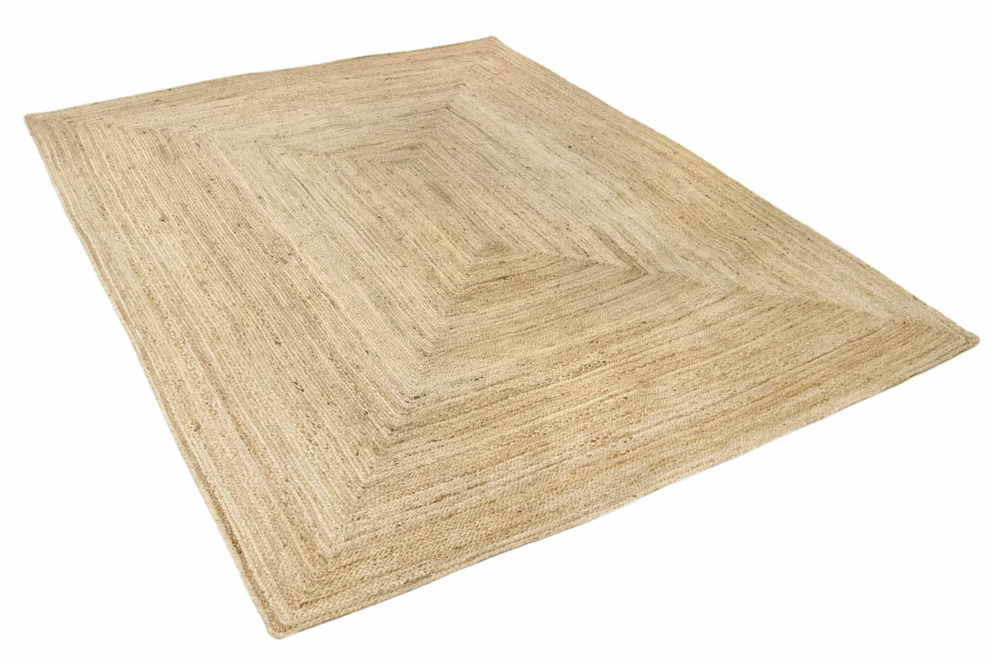 Tapis Naturel Alhambra Tressé à la Main 200x300cm pour Salon Salle à Manger Chambre
