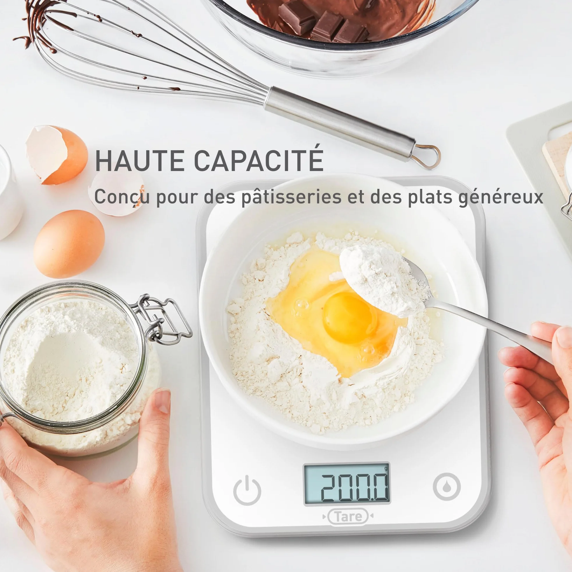 Balance de cuisine électronique Tefal Optiss 5kg Blanc BC50U0V0