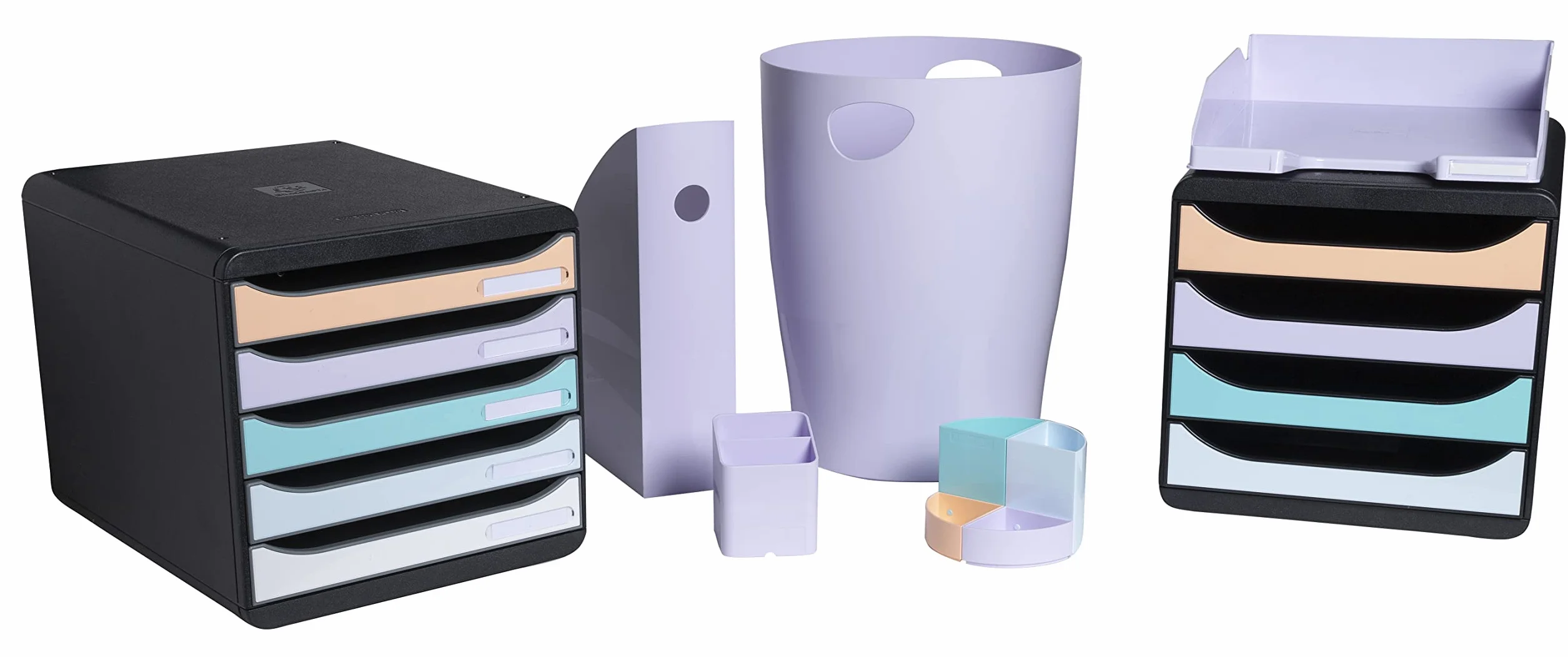 Exacompta Ecobin Corbeille à papier mauve