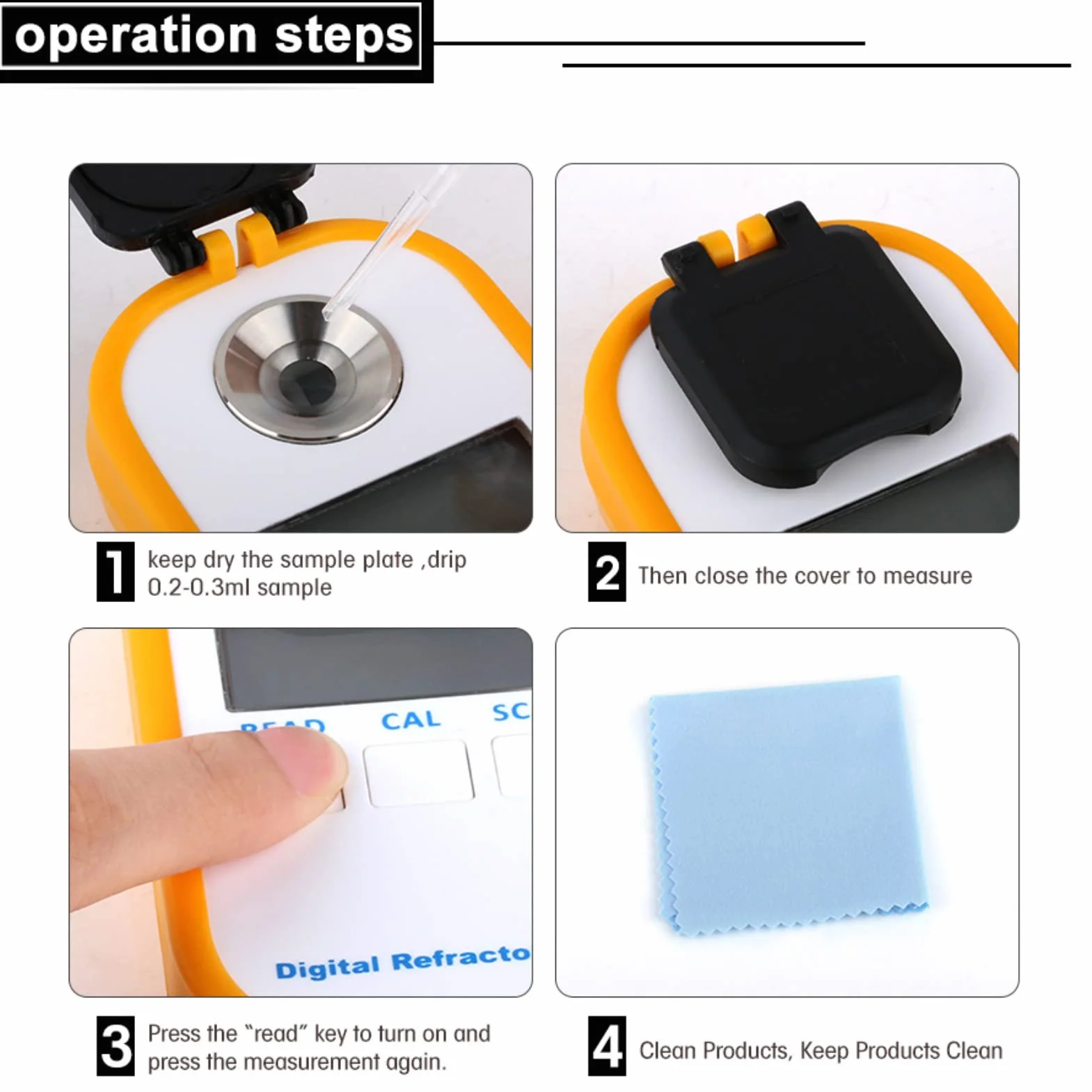 Réfractomètre numérique au Miel, réfractomètre au Miel de Poche Portable de Haute précision, économie d'énergie pour la teneur en Sucre des Outils d'abeille, Baume, Eau