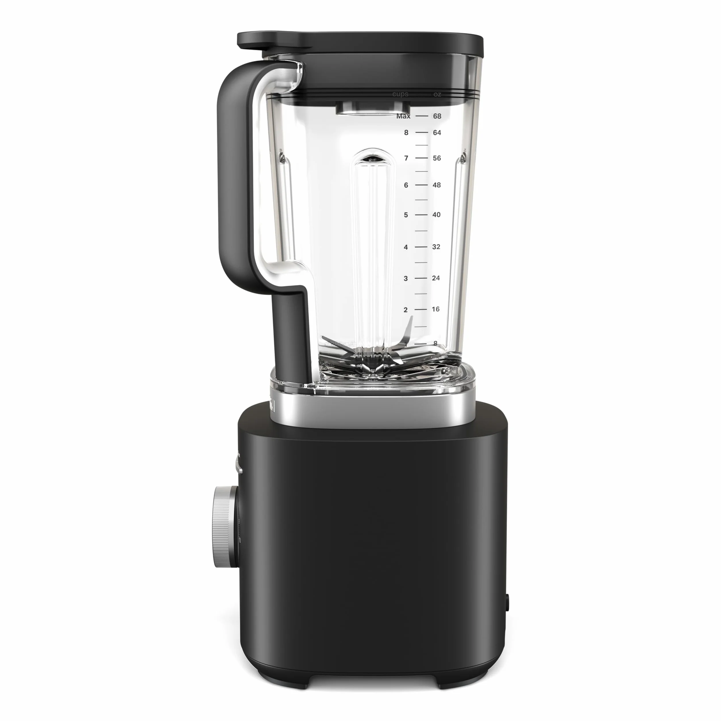 KitchenAid Blender Pure Power, Pichet 2L Sans BPA, 10 Vitesses, Programmes Glace & Smoothie, Lames Inox Asymétriques, Base Métal, Noir Mat
