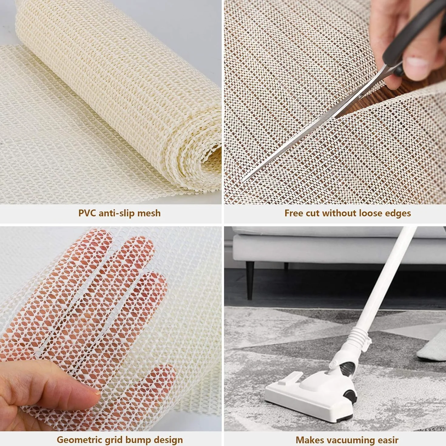 Tapis Antidérapant 200x300cm Polyvalent pour Maison, Bureau, Voitures