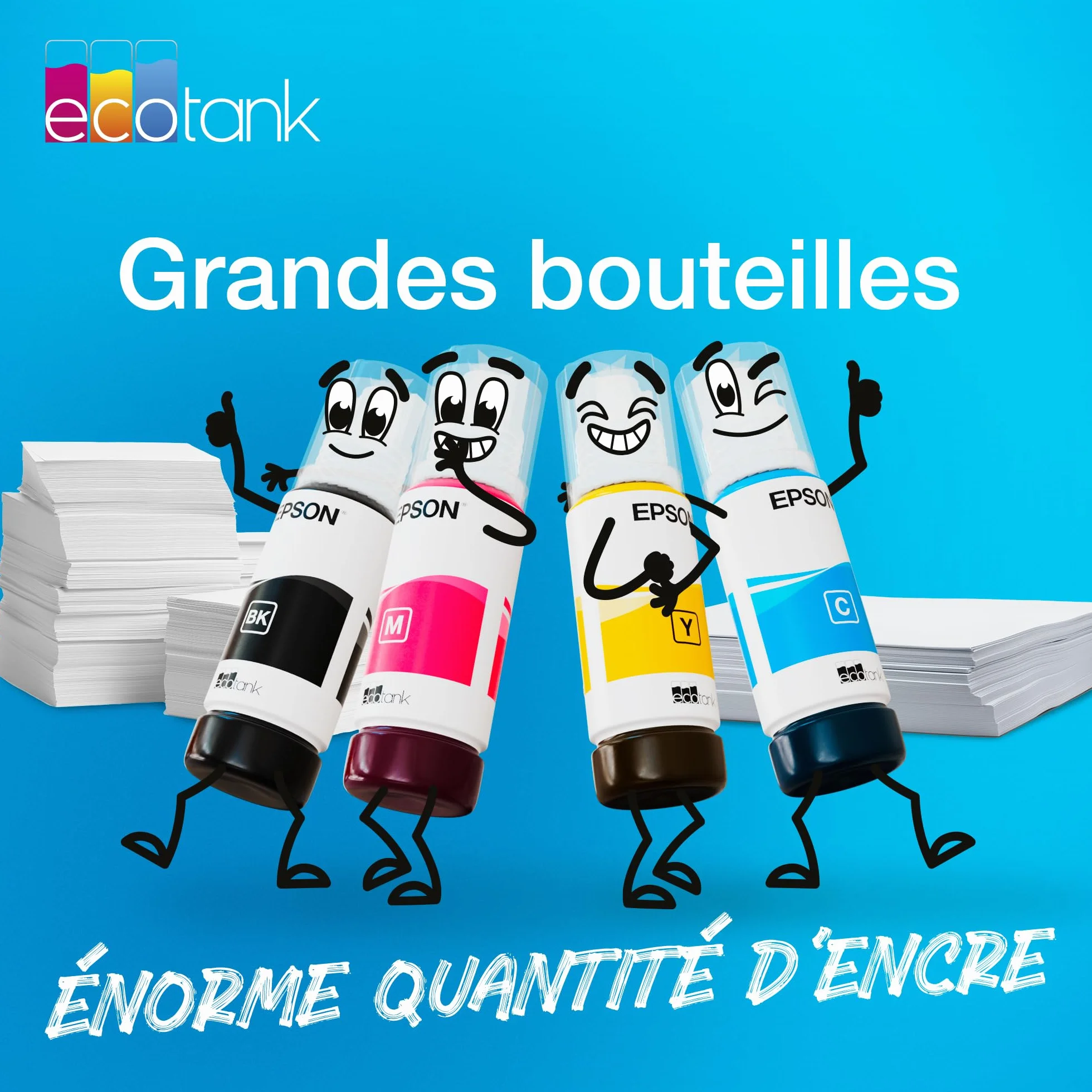 Epson EcoTank 104 Bouteille d’Encre Noir Haute Capacité 4,500 Pages