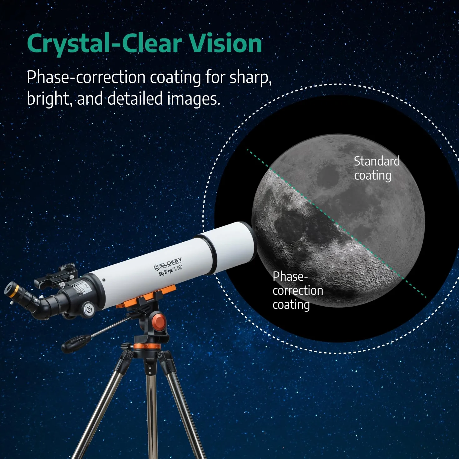 Teleskopowa astronomia, przenośna i wydajna 20 x 250 x, łatwa w montażu i użyciu, idealna dla początkujących i dorosłych. Telescope na księżyc, planety i obserwację gwiazdek