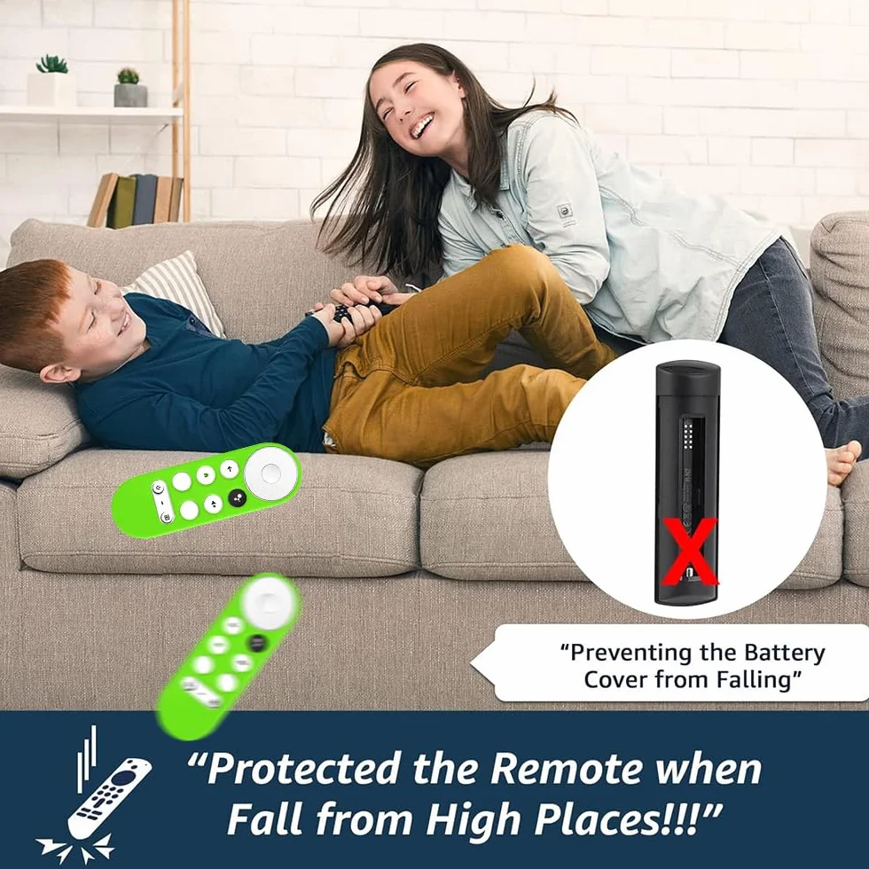 Boîtier de Télécommande Silicone pour Google Chromecast 2020 4K 2022 HD, Coque Antidérapante