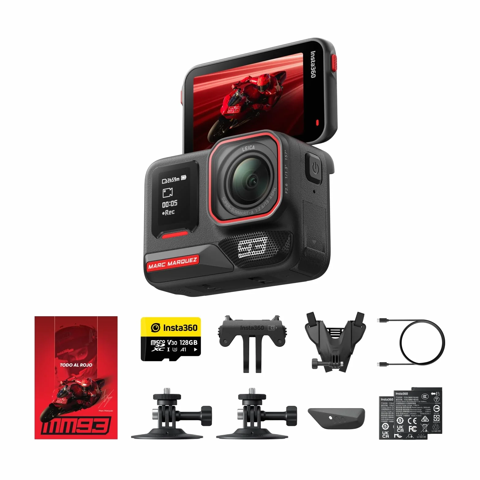 Insta360 Ace Pro 2 – kamera sportowa 8K stworzona wspólnie z Marc Márquez, kamerą motocyklową, doskonałość przy słabym oświetleniu, redukcja szumów wiatru, odwracany ekran dotykowy i