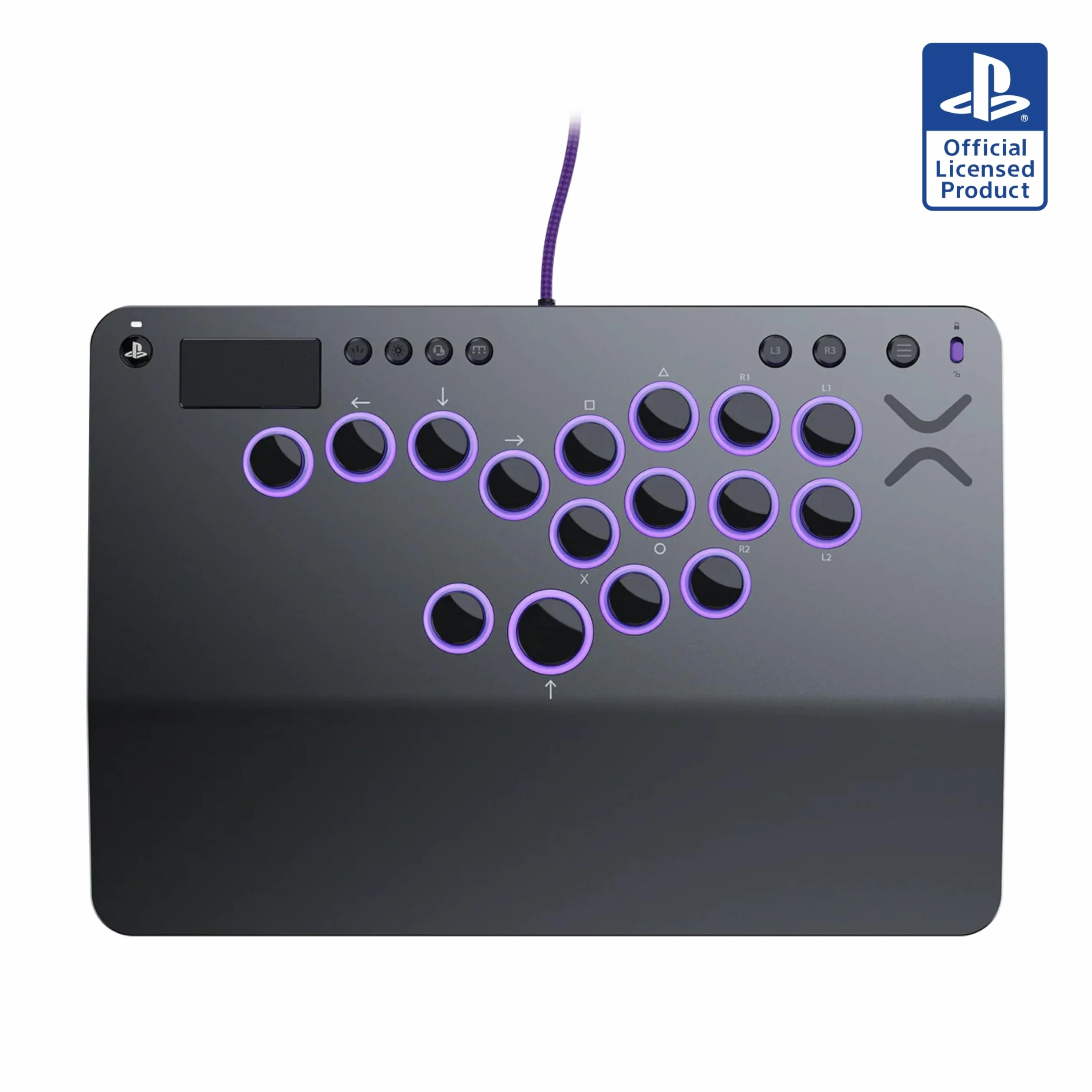 Turtle Beach Victrix Pro KO Fight Stick Gris Édition Officielle PS avec Boutons Cherry MX Speed Silver