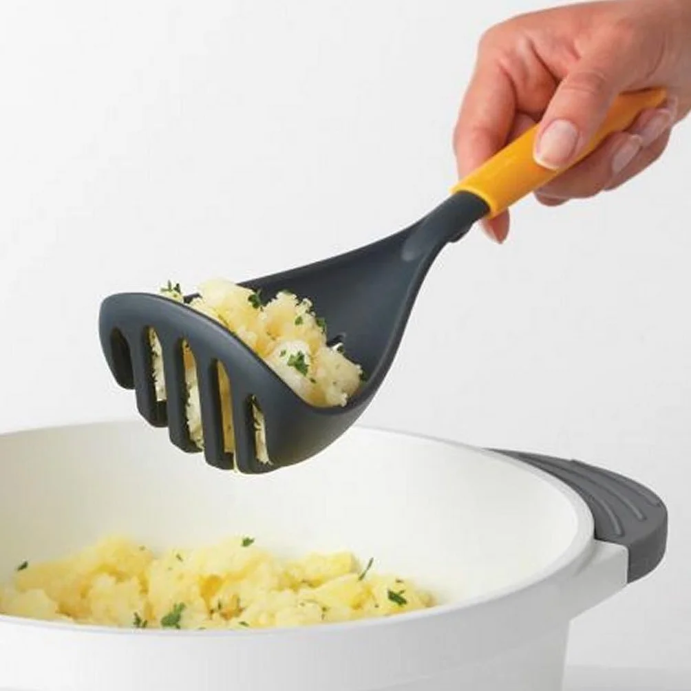 Brabantia Presse-purée plus cuillère Honey Yellow