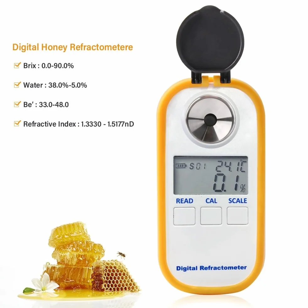 Persistence Instrument de Mesure DR301 Réfractomètre Numérique Portable à Miel Réfractomètre Numérique