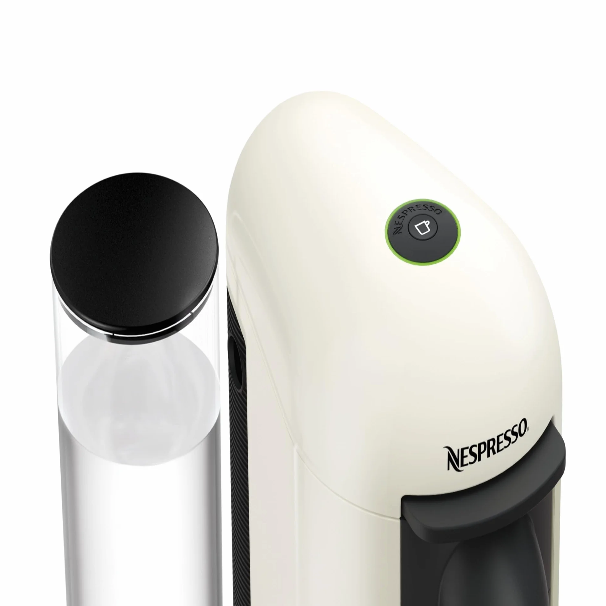 Nespresso Krups Machine à Café Vertuo Plus Blanc, Capsules café Vertuo seulement, Technologie Centrifusion, 5 Tailles de Tasses + Kit de Bienvenue, Design Moderne, Arrêt Automatique, YY3916FD